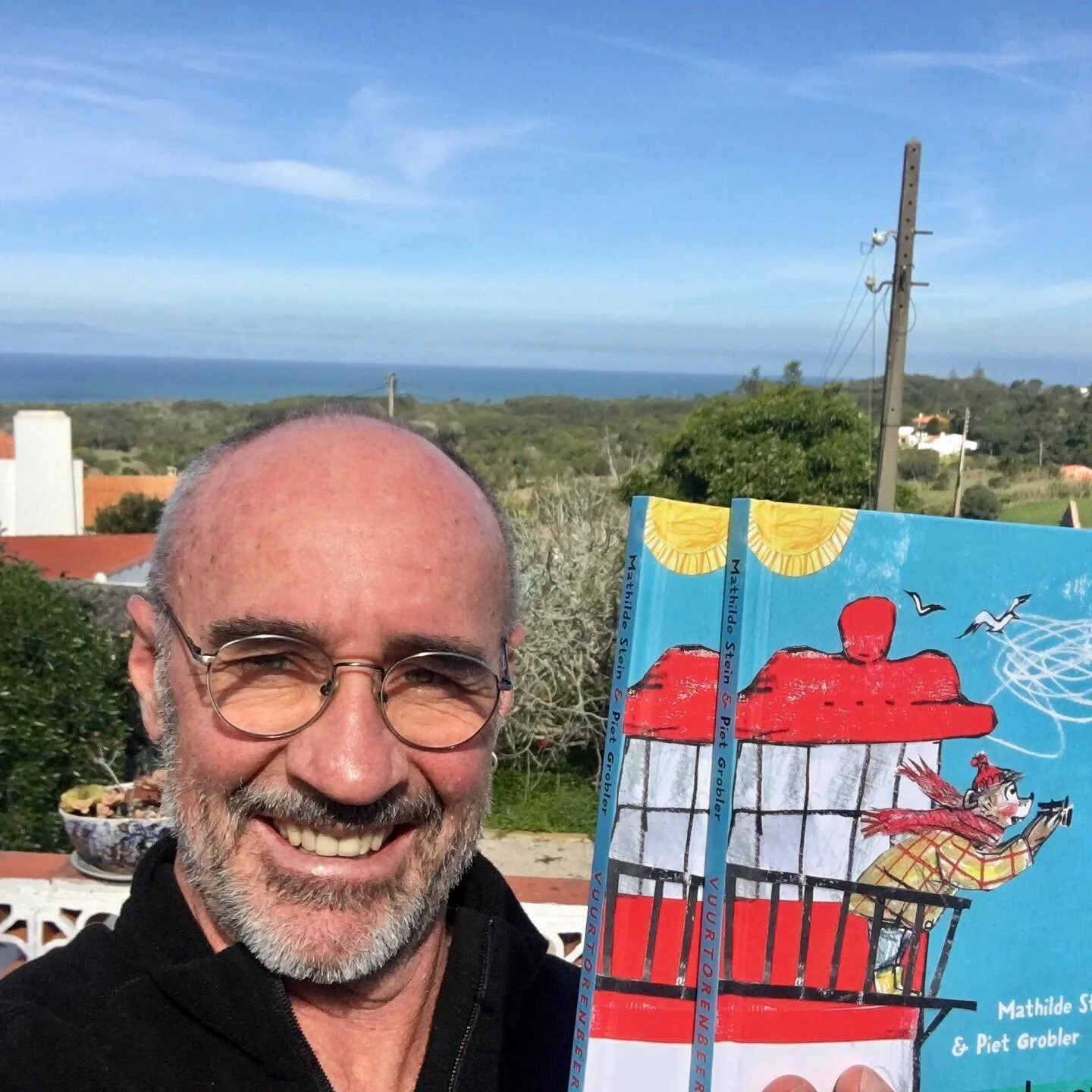 Always a joy to hold one&rsquo;s latest book in the hand. I saw it at the Bologna Children&rsquo;s Book Fair and then got my own parcel with books from Rotterdam. VUURTORENBEER (Lighthouse Bear) by Mathilde Stein. Thanks Mathilde and Lemniscaat publi