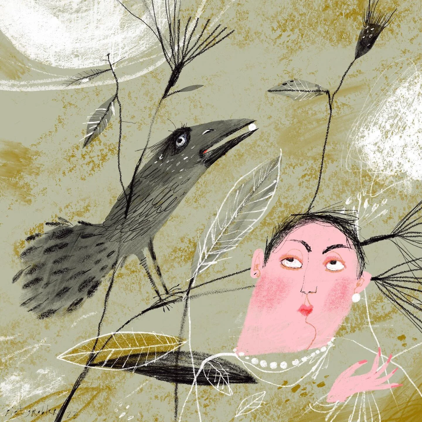 THE GIRL WITH THE PEARL EARRING

@procreate 
#childrensbookillustrators #illustrationsartists #bird #illustrationsoninstagram #picturebookillustrator #illustrationlovers #illustrationstyle #illustrationarts #illustrationinspiration #folktales #pearl 