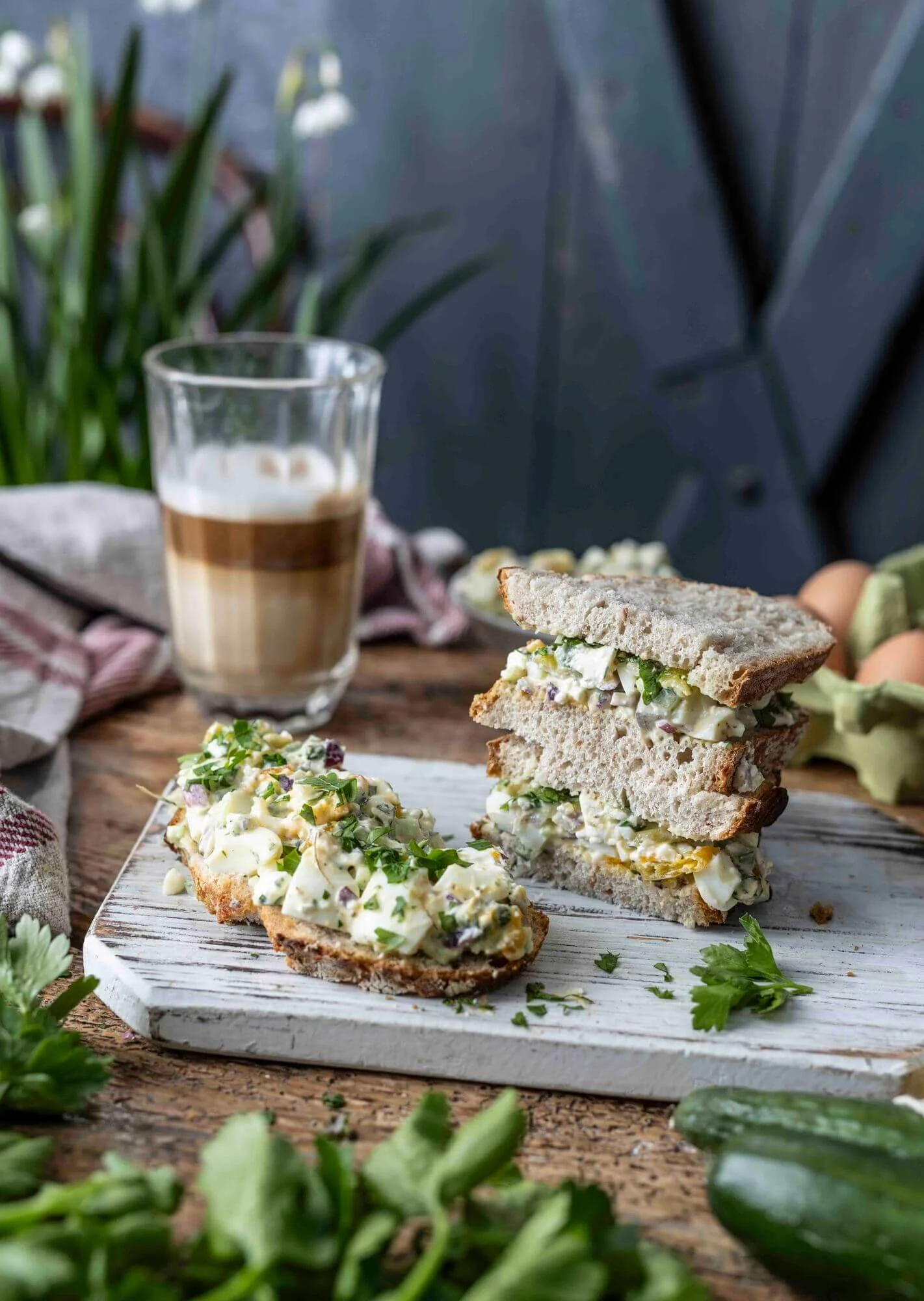 Mediterraner Eiersalat mit Joghurt