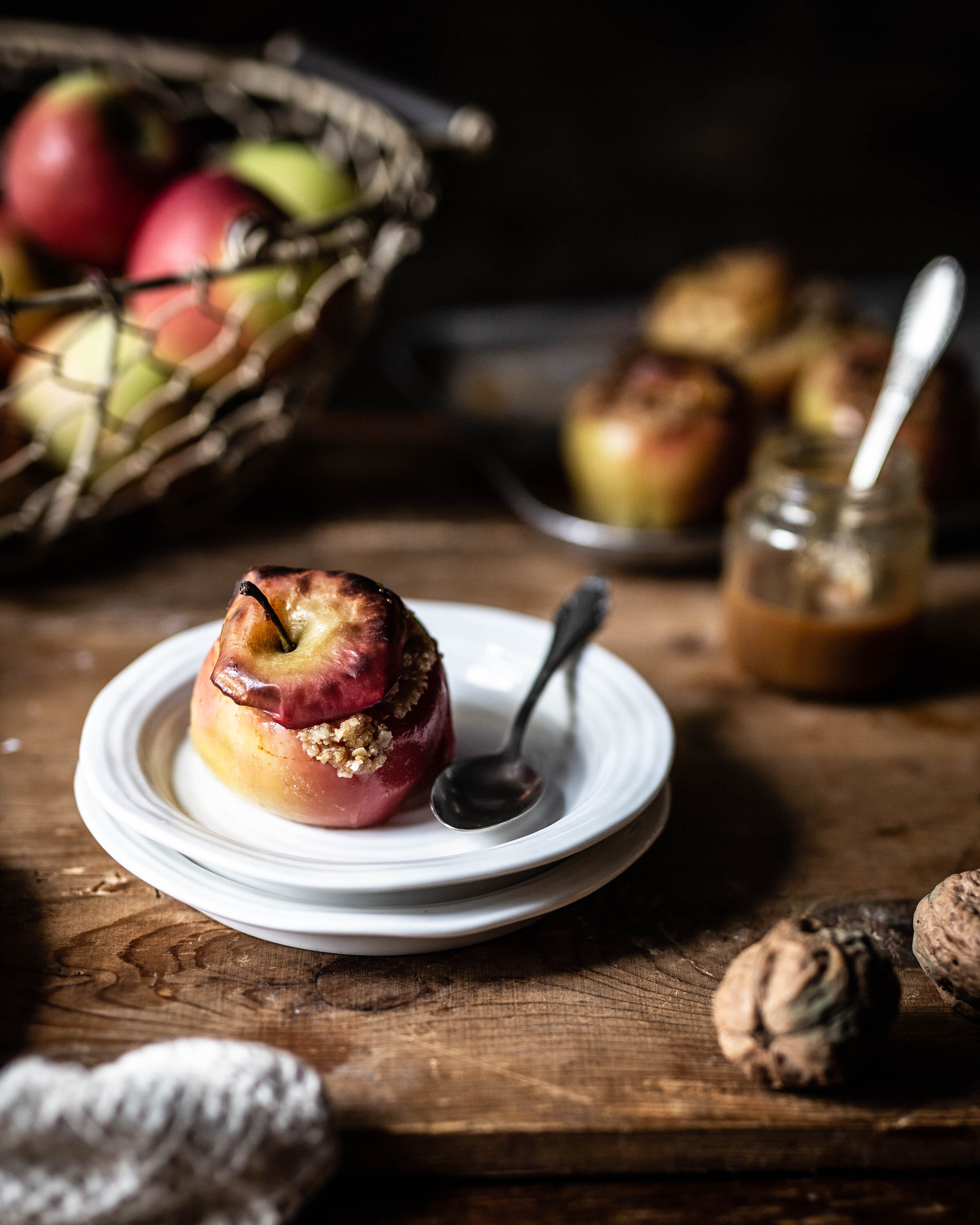 Bratäpfel mit Haferflocken Marzipan Füllung - Klara &amp; Ida