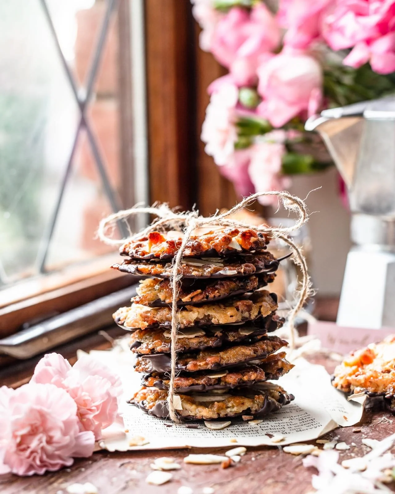 Florentiner mit getrockneten Aprikosen und Zartbitterschokolade