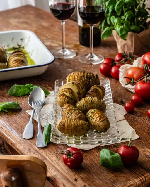 Hasselback Kartoffeln in drei Varianten