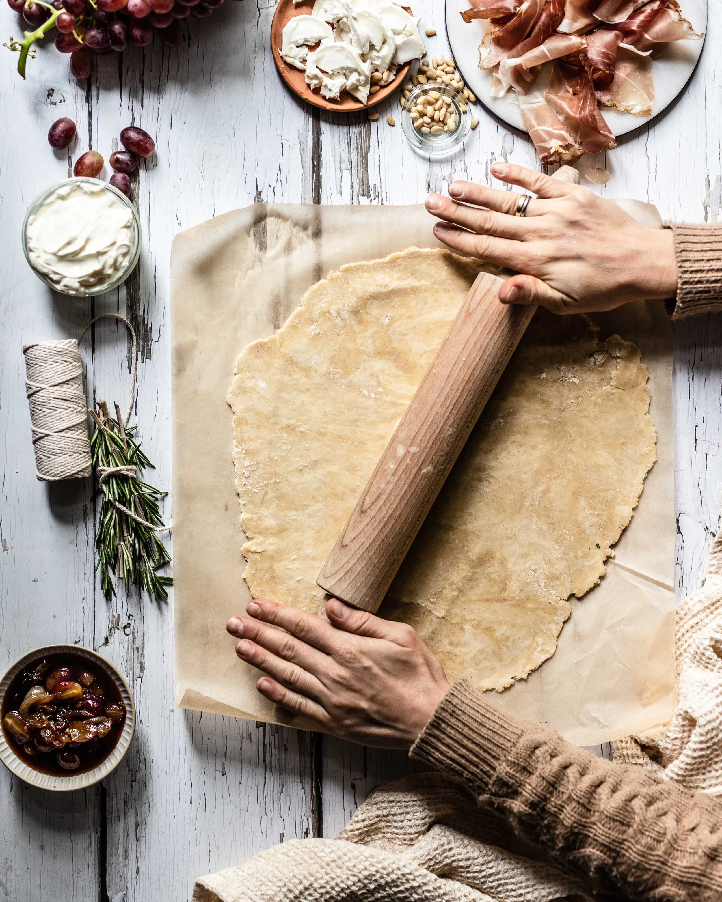 Rote Bete Galette mit Weintrauben & Ziegenkäse - Klara & Ida Rote Bete Galette mit Weintrauben & Ziegenkäse - Klara & Ida