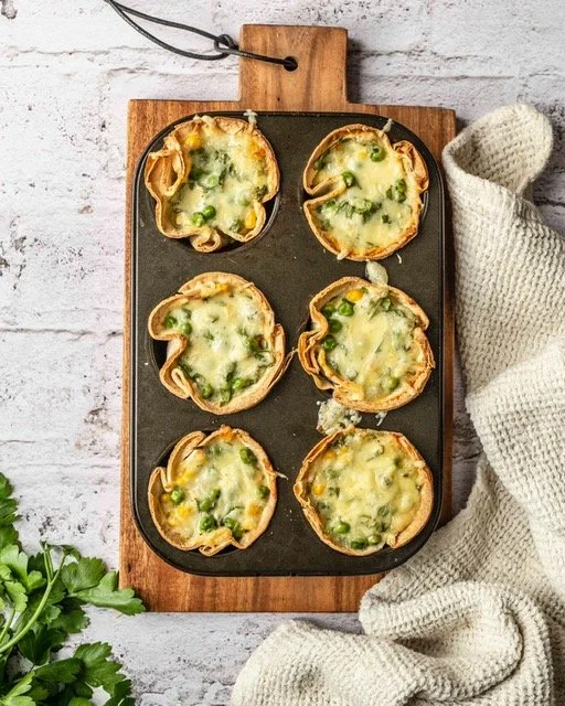 Taco Cups aus der Muffin Form - vegetarisch