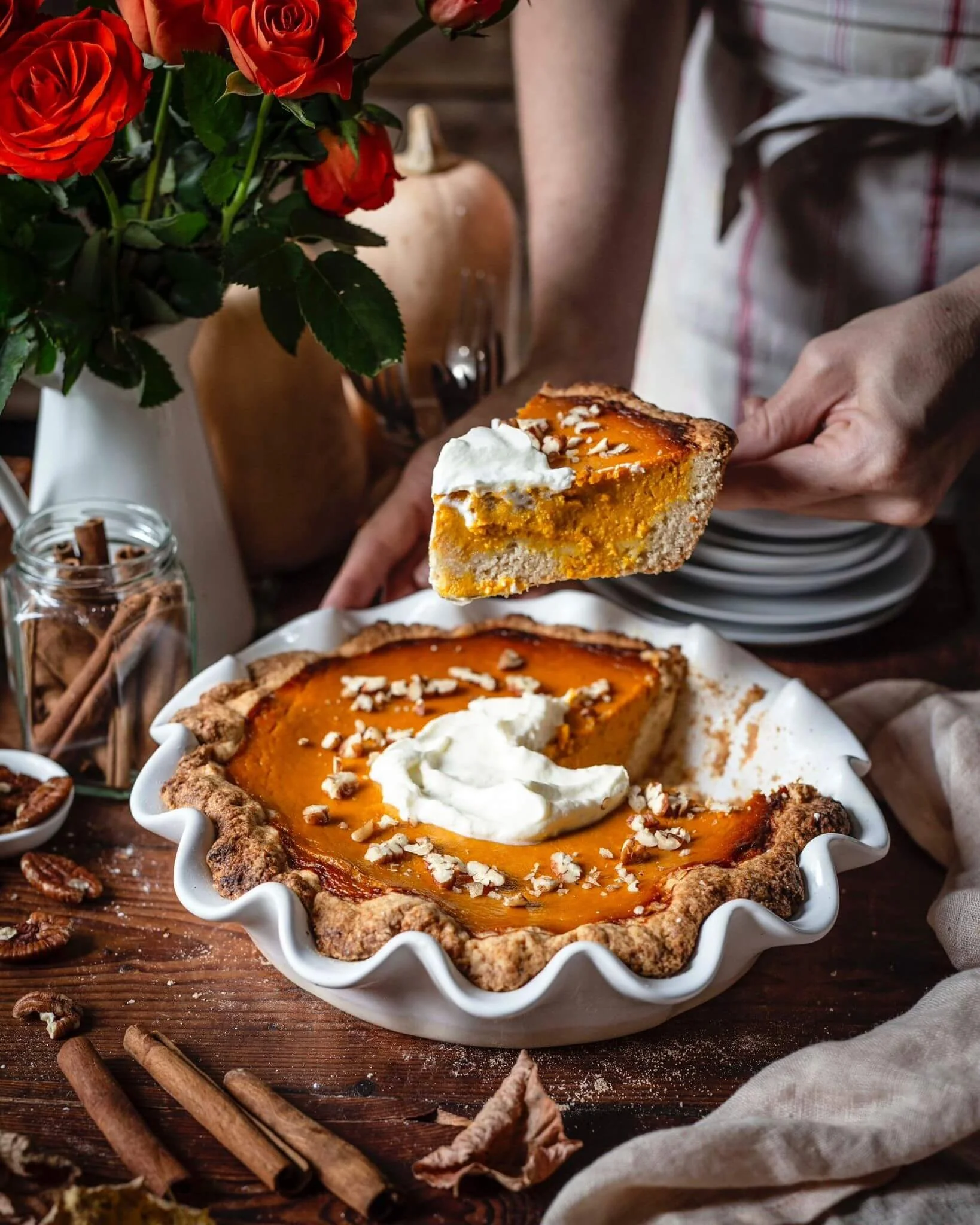 Pumpkin Pie Rezept - Saftiger Kürbiskuchen