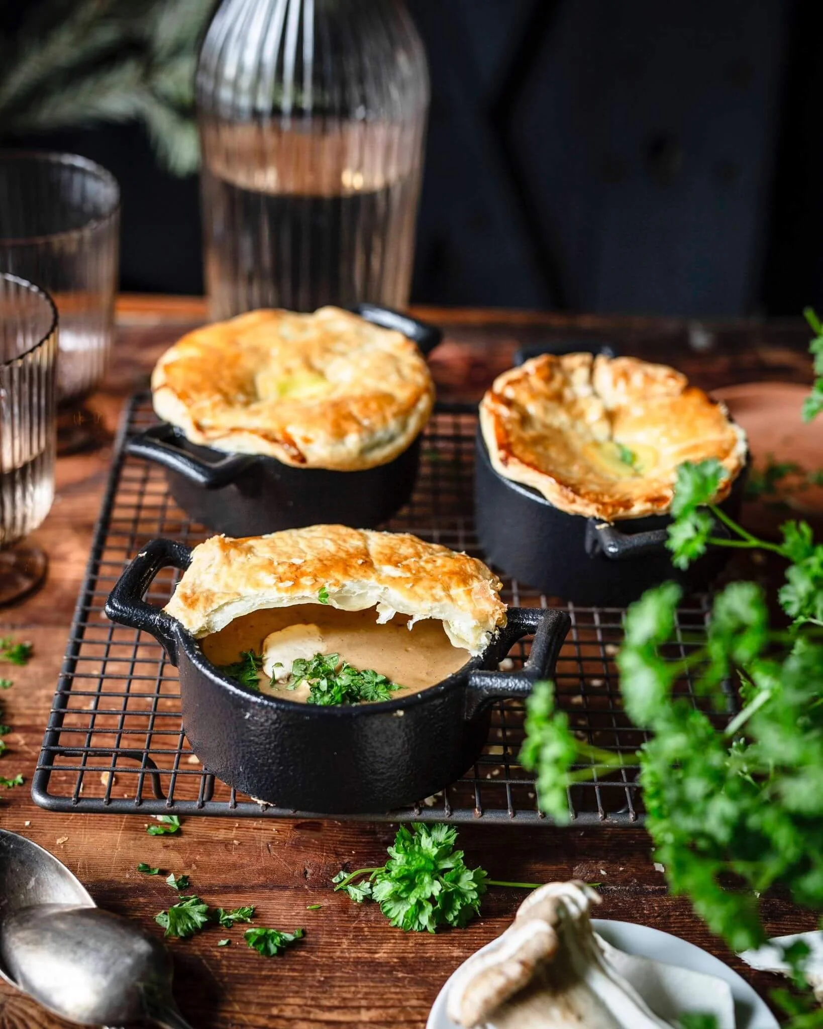 Festliche Steinpilzsuppe mit Kartoffeln
