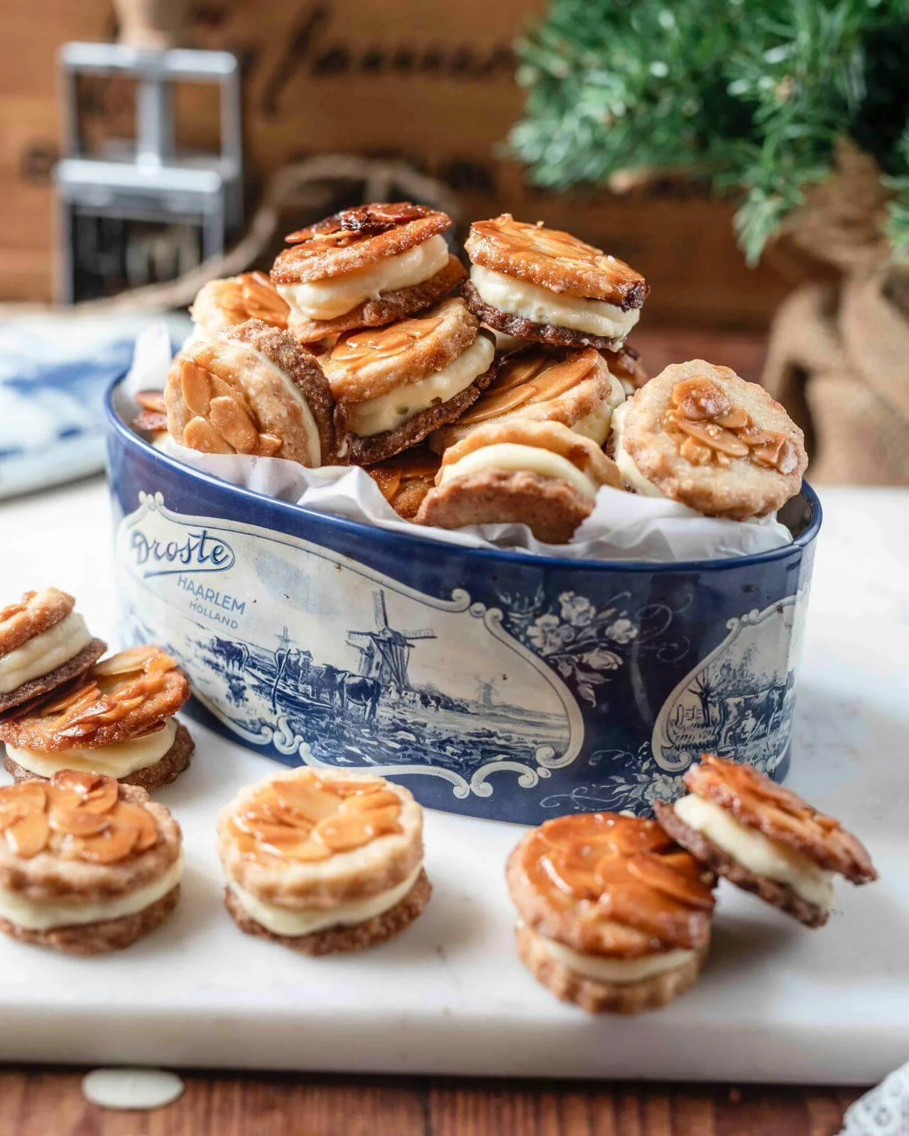 Bienenstich Plätzchen für Weihnachten