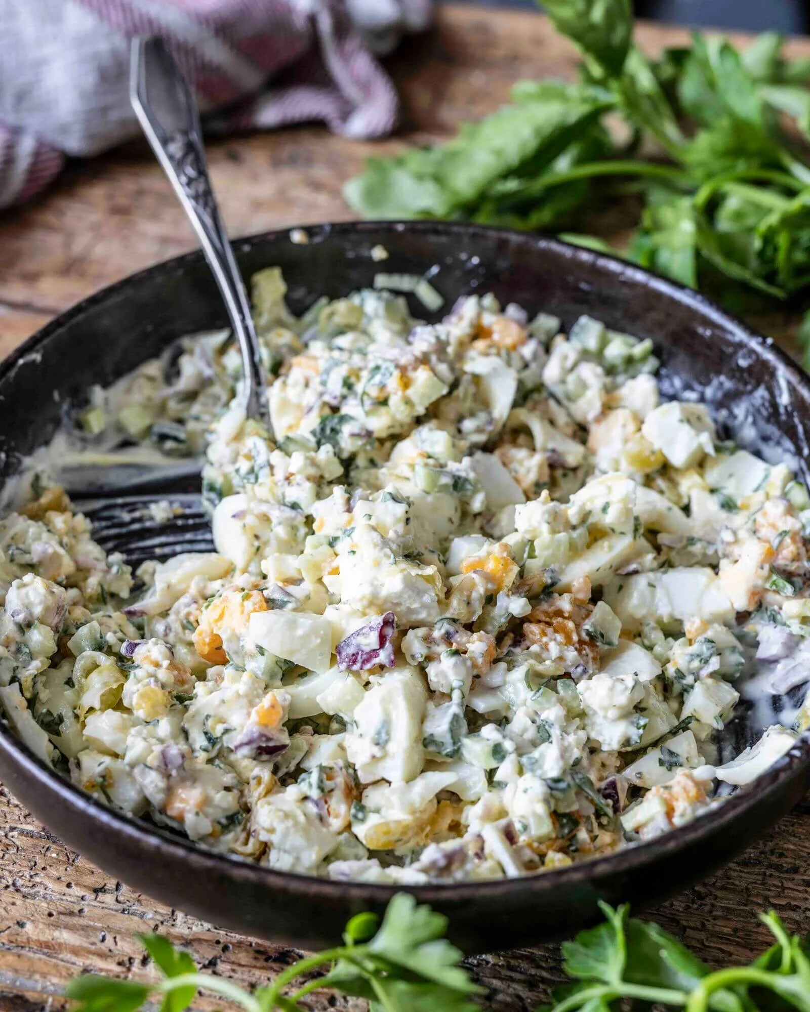 Mediterraner Eiersalat mit Joghurt