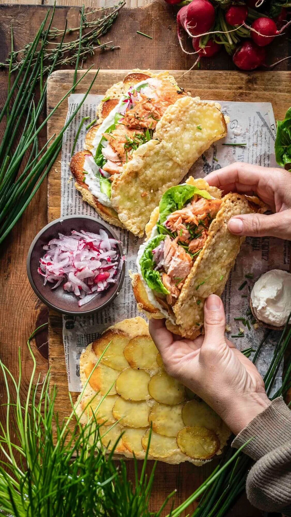 Kartoffel Sandwich - Kartoffel Rezept mit Lachsforelle - Klara &amp; Ida