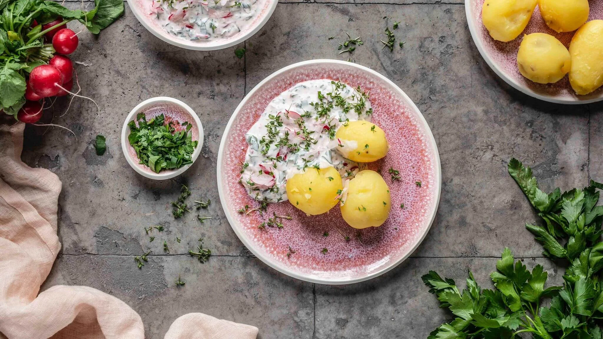 Radieschen Dip mit Kresse - Klara &amp; Ida
