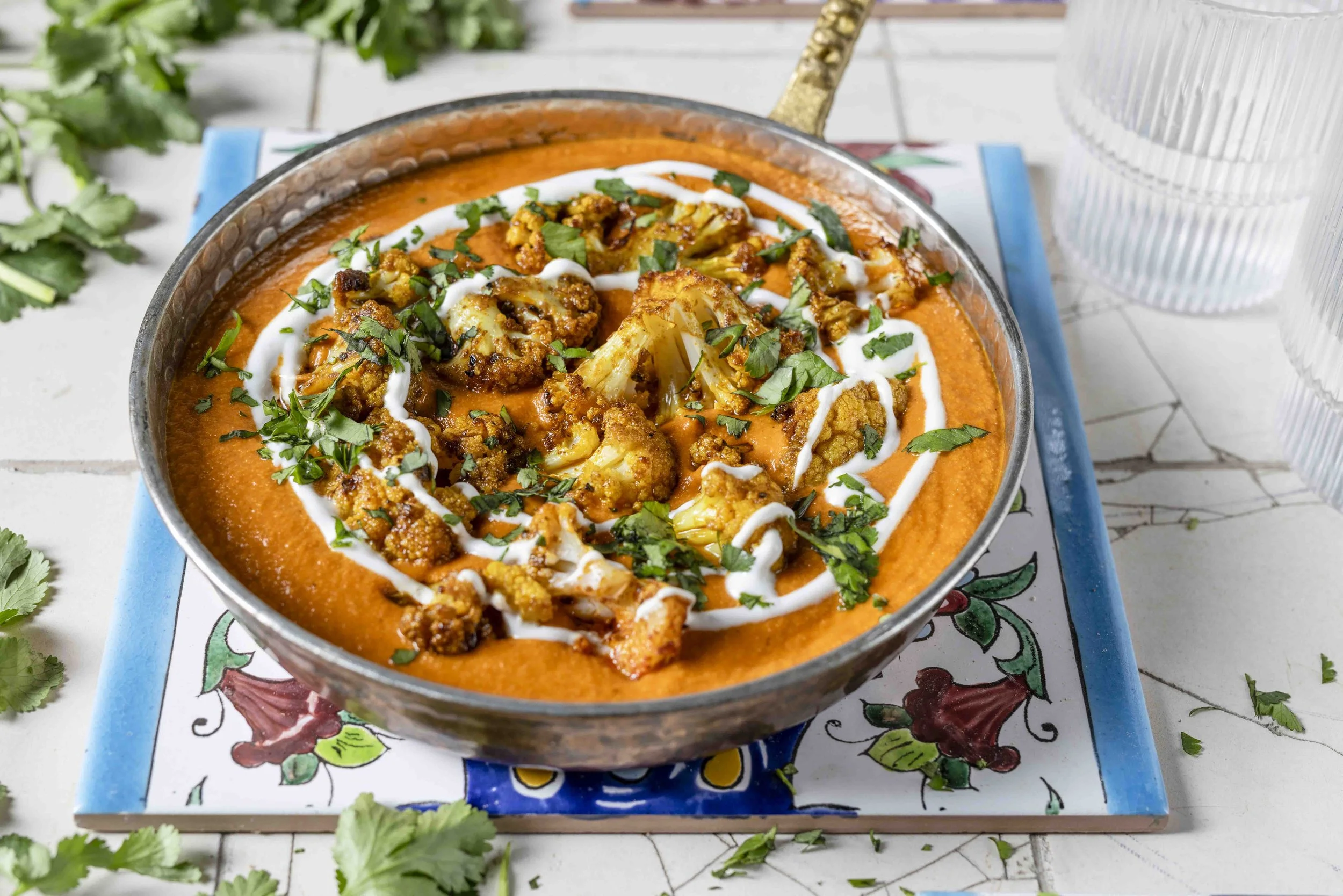 Butter Chicken vegetarisch mit Blumenkohl
