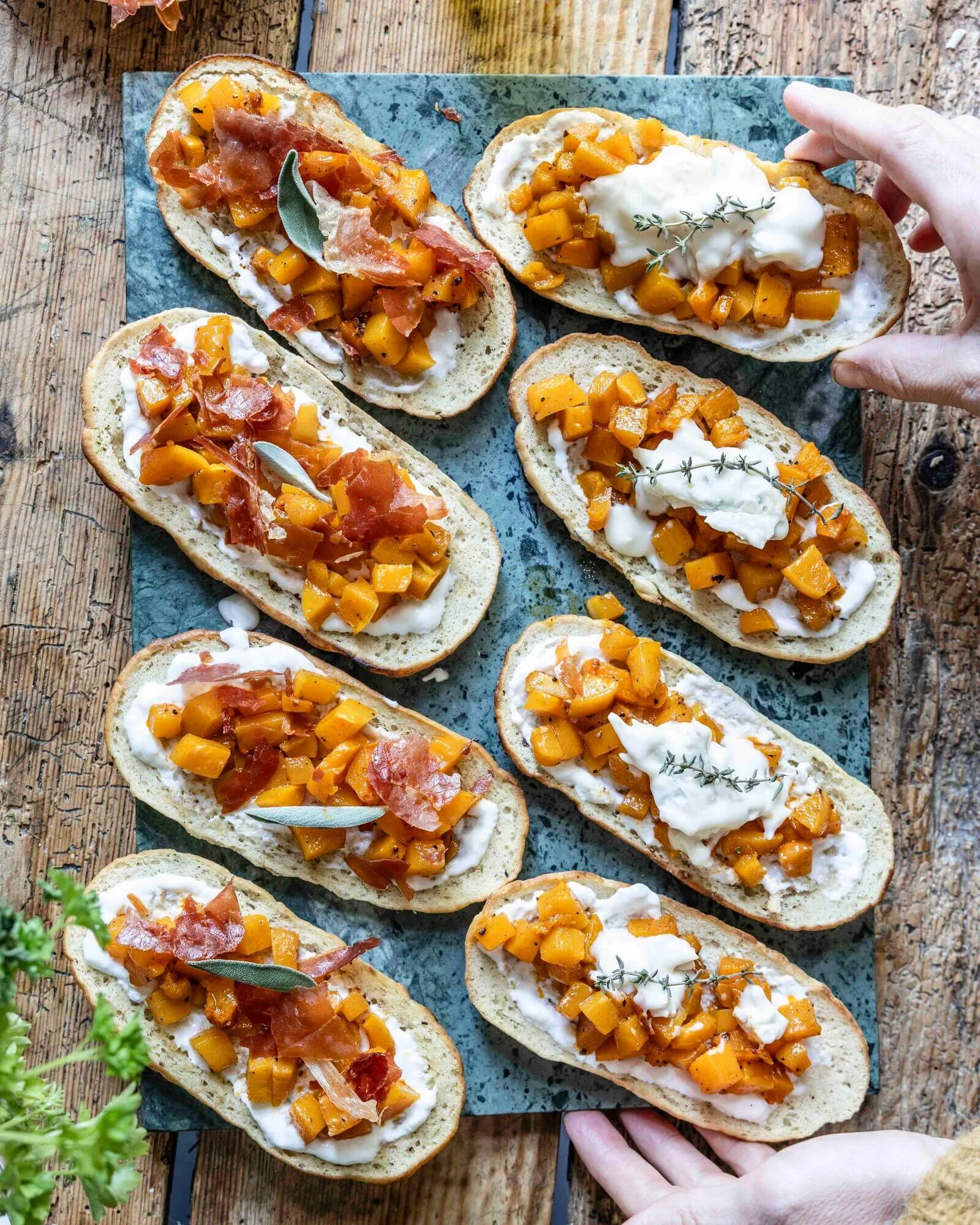 Kuerbis Bruschetta
