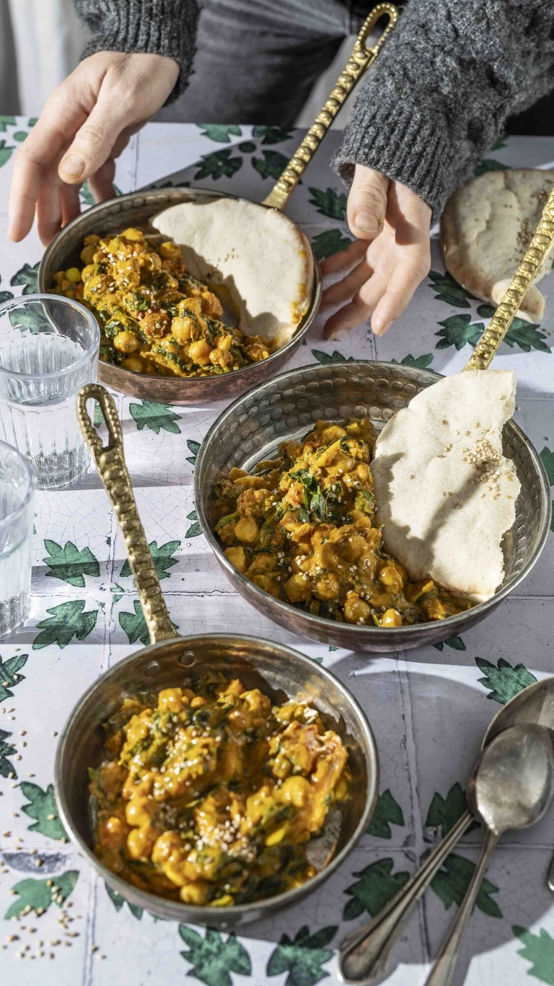 Kichererbsen Curry mit Kokosmilch