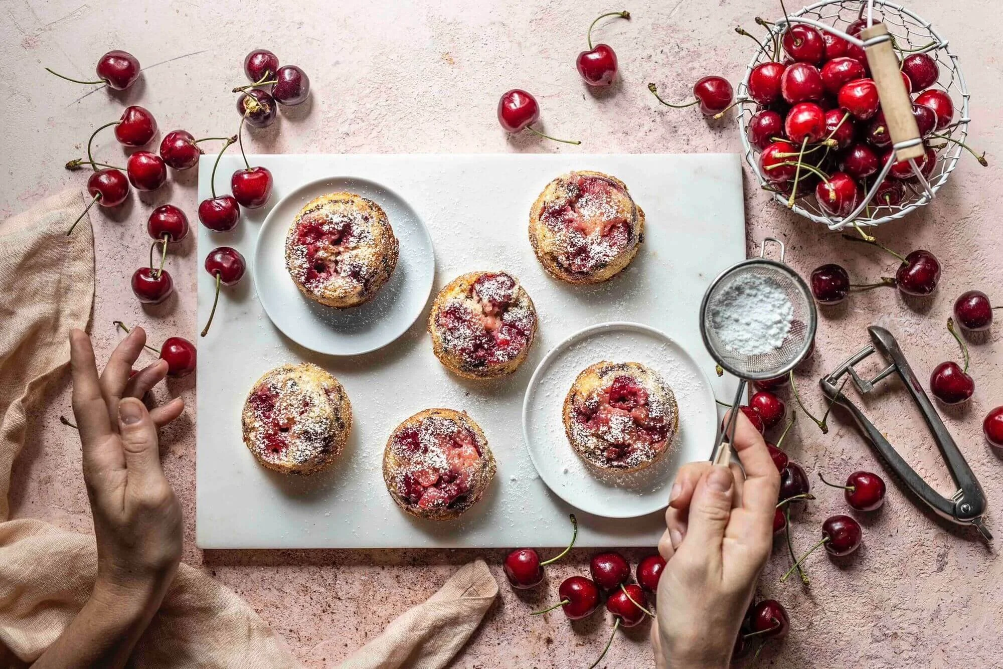 Kirsch Muffin mit Schokostückchen Upside Down Klara & Ida