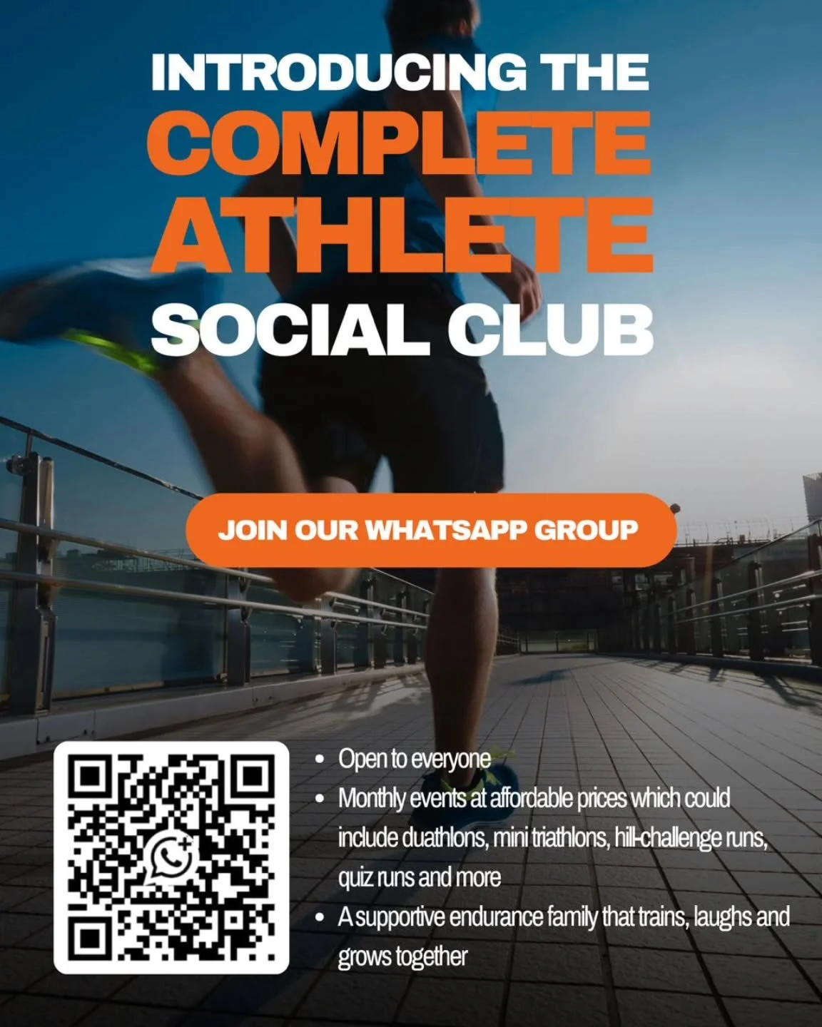 🎉&nbsp;HEY YOU. YES, YOU WITH THE ACTIVEWEAR.
Looking for a squad that runs, rides, swims&hellip; and occasionally does all three before breakfast?
Welcome to the&nbsp;Complete Athlete Social Club&nbsp;😎🔥

We&rsquo;re the&nbsp;zero-pressure, maxim