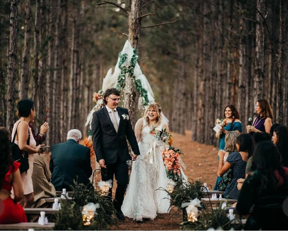 Wedding ceremony at The Pinery