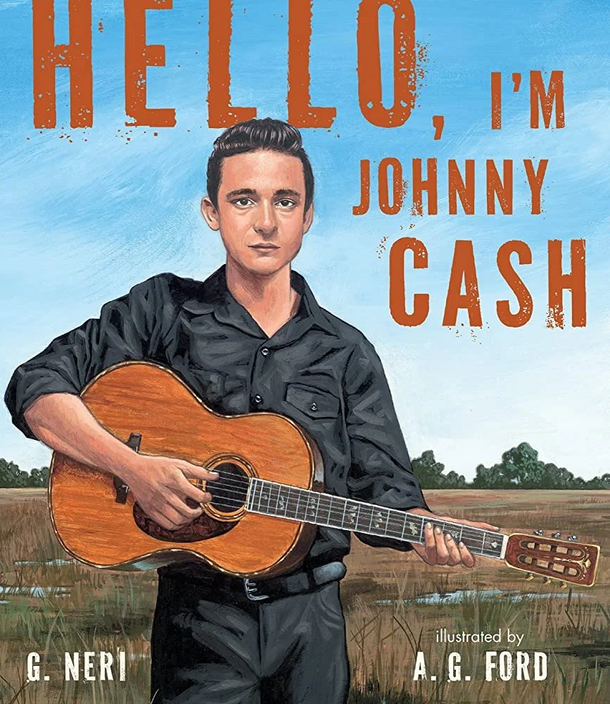 The cover of Hello, I'm Johnny Cash by G. Neri and A.G. Ford
