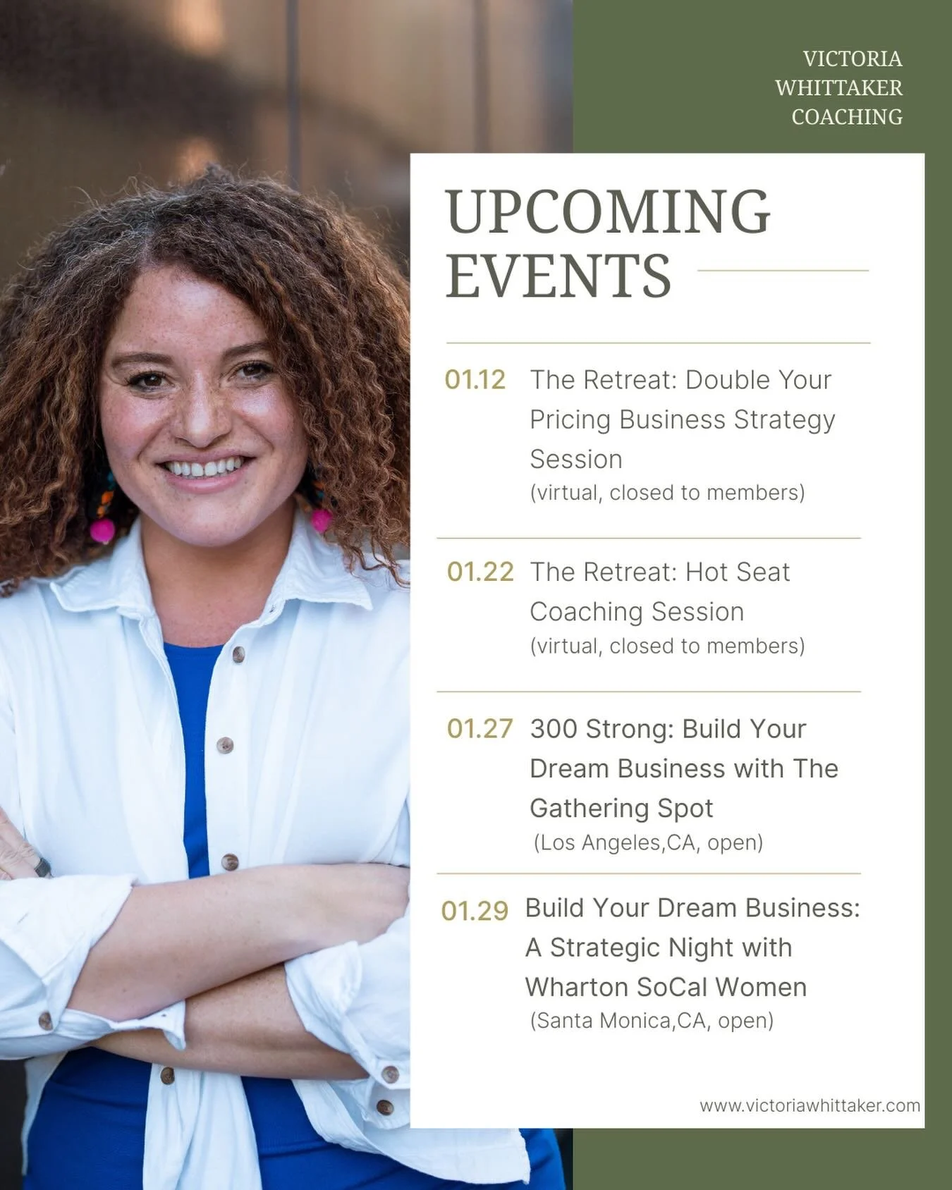 Come see me in LA next week. I&rsquo;m running not one, but two networking workshop nights, Build Your Dream Business Event. 

I&rsquo;m partnering with Wharton So Cal Women and The Gathering Spot LA! 

We will cover:
-Step-by-step framework to trans