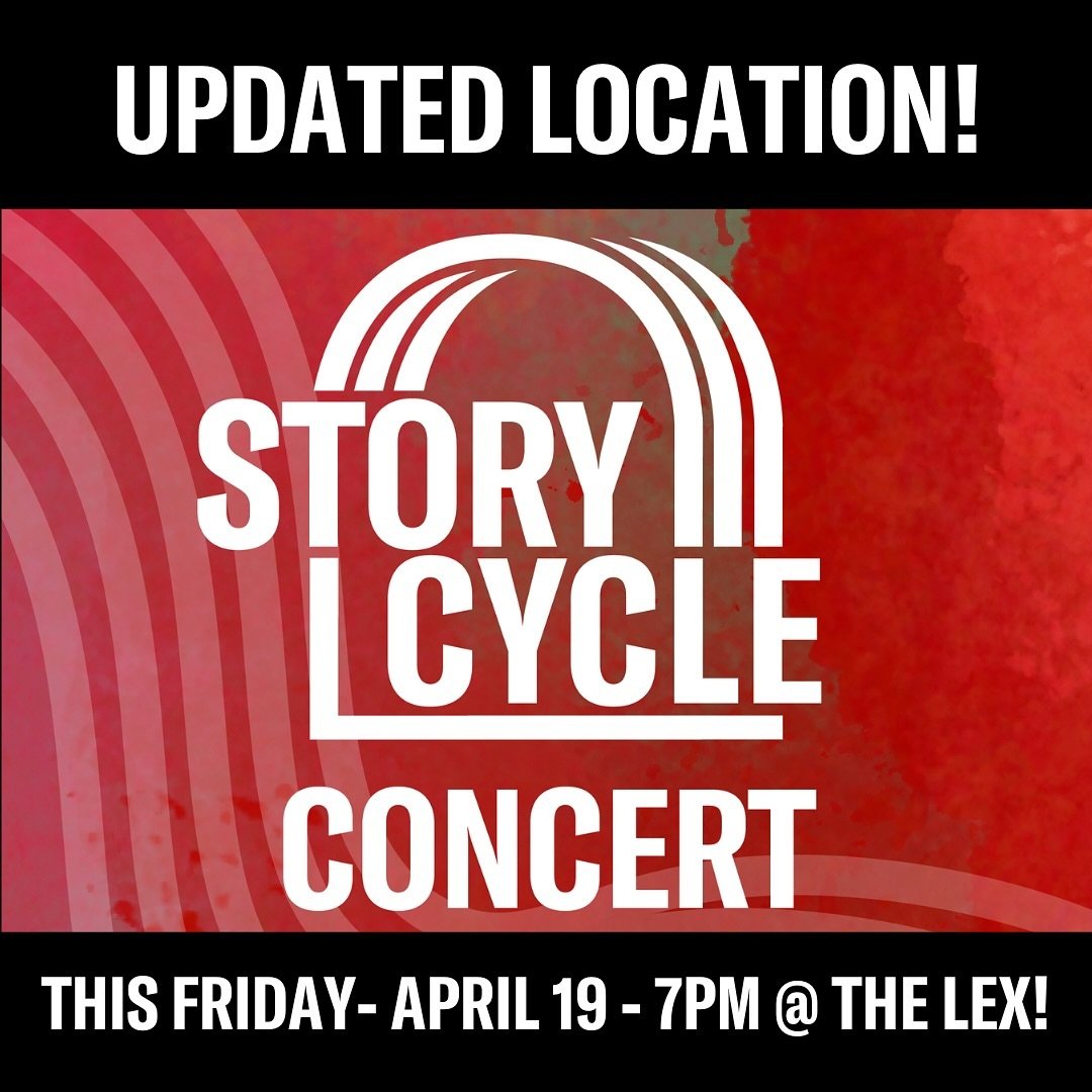 Story Cycle Concert is this weekend!I

AND...ANNOUNCING AN IMPORTANT LOCATION CHANGE!

We are excited to let you know that this wonderful concert will now be taking place in our NEW HOME - The Lexington Theatre Company at
2323 Alexandria Drive!

A ni