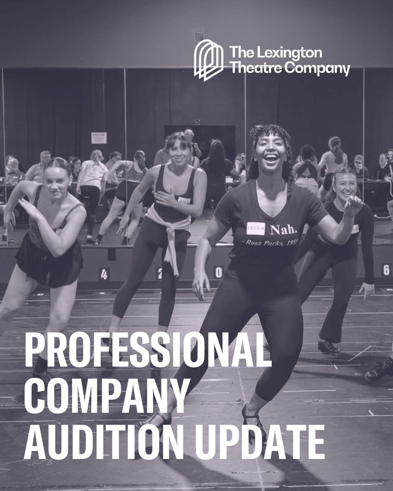 Important 2026 Auditions Announcement!

We are so excited to see that so many artists are interested in working with us at The Lex!

We have now reached the point where our Professional Company Audition Appointments are full AND our Wait Lists have r