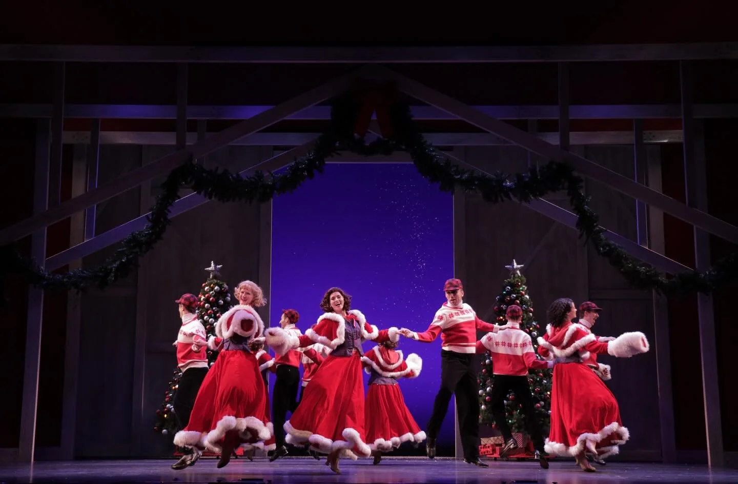 &ldquo;Where it&rsquo;s snowing, all winter through...&rdquo;

We hope that everyone is staying safe and warm today! The snow has us reminiscing on our 2023 production of Irving Berlin&rsquo;s White Christmas - where our talented production team brou