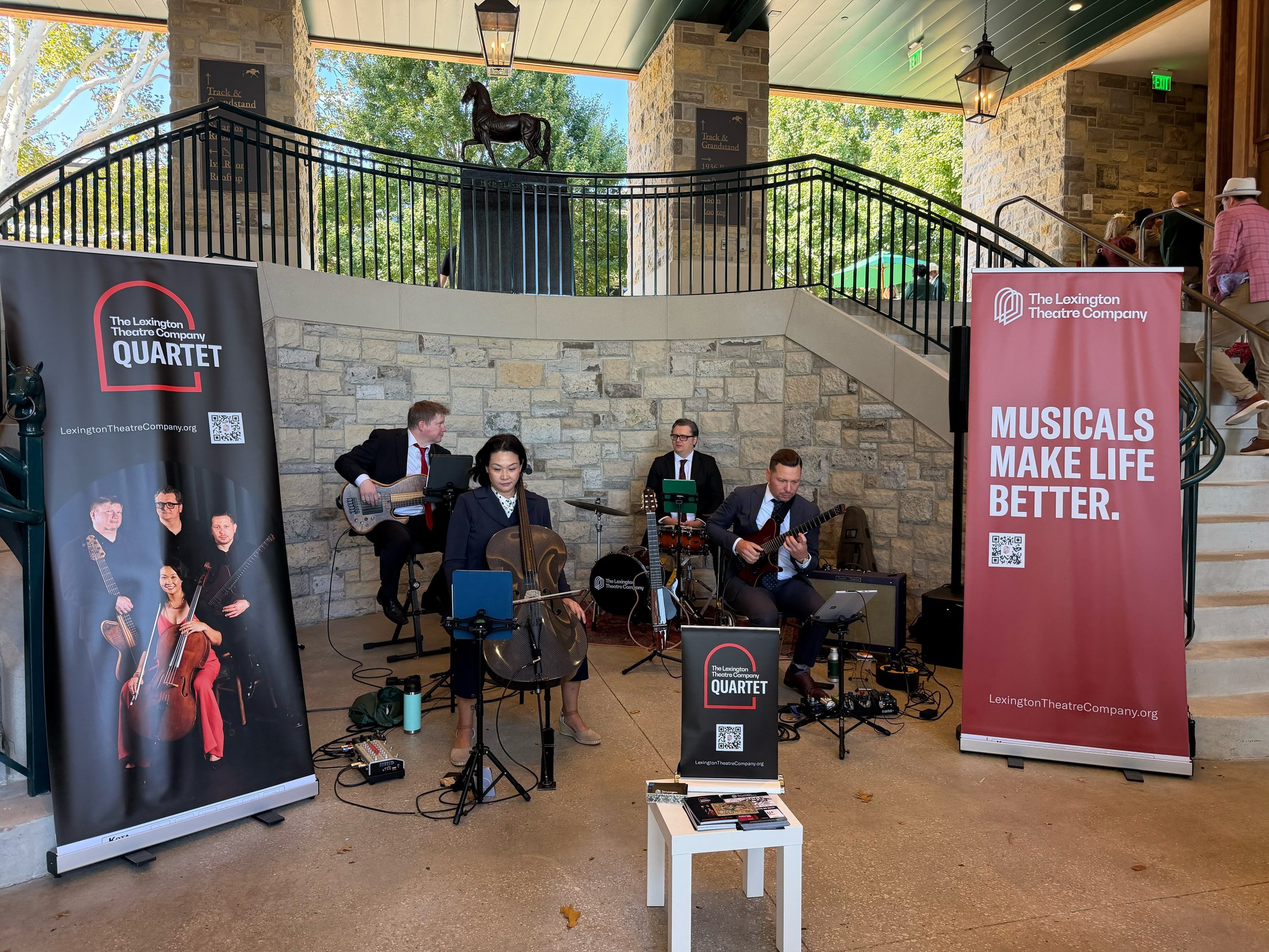 Spending a day at the races? Make sure to join The Lex Quartet at Keeneland again this weekend!

Our fabulous The Lexington Theatre Company Quartet performed last weekend at Keeneland, and if you didn&rsquo;t get to be there, there&rsquo;s still anot