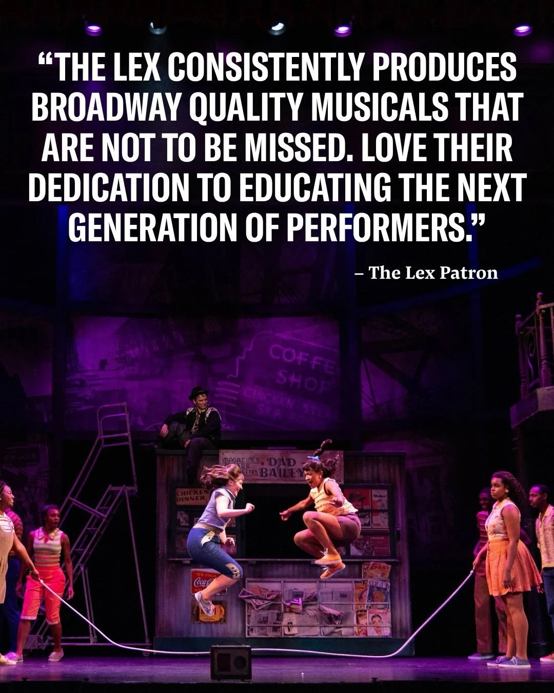 Here at The Lex, we believe that Musicals Make Life Better. 

And sometimes, the best way to understand why is to hear it from the people who experience them. Don&rsquo;t just take our word for it - hear what our audience members have to say!

Intere