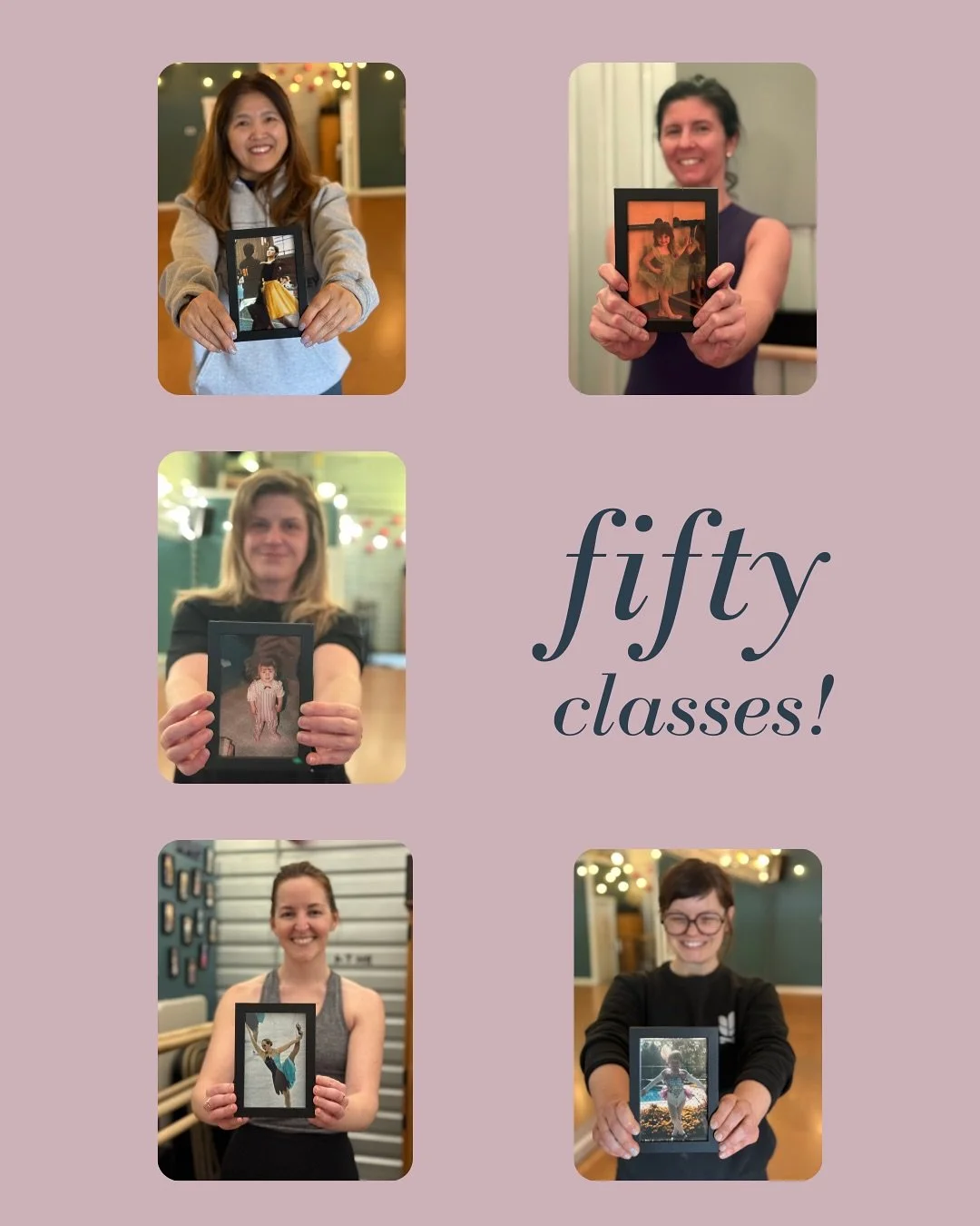 CAN YOU EVEN 🥹 [ another round of brilliant dancers joining the infamous &lsquo;50 classes wall&rsquo; at Rio! ]

there is something so simple and sacred about a framed photo of yourself on the wall of a space. it&rsquo;s a tangible reminder that yo