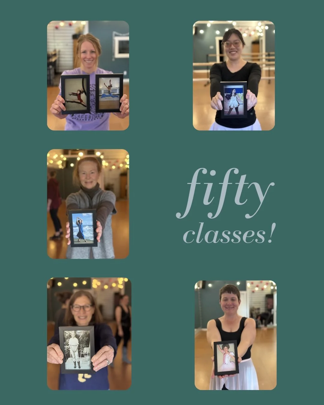 our photo wall just keeps growing! 🤩 each of these dancers has made such an impact on our studio, 𝘢 𝘧𝘦𝘸 𝘰𝘧 𝘵𝘩𝘦𝘮 𝘧𝘳𝘰𝘮 𝘥𝘢𝘺 𝘰𝘯𝘦. 🌱

we just loveeee getting to take an intentional moment to celebrate each them and reminisce about th