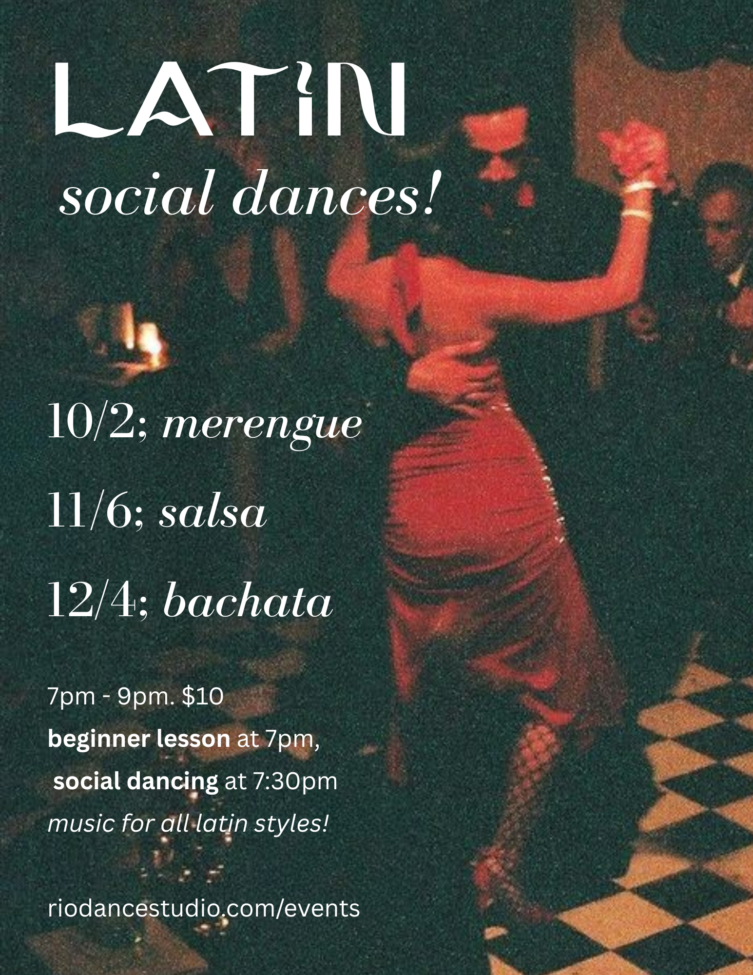 latin social dance + lesson