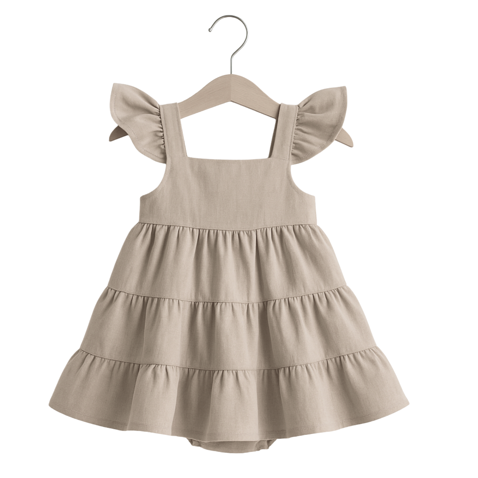 Cotton Flutter Tank Dress (3-6m)
