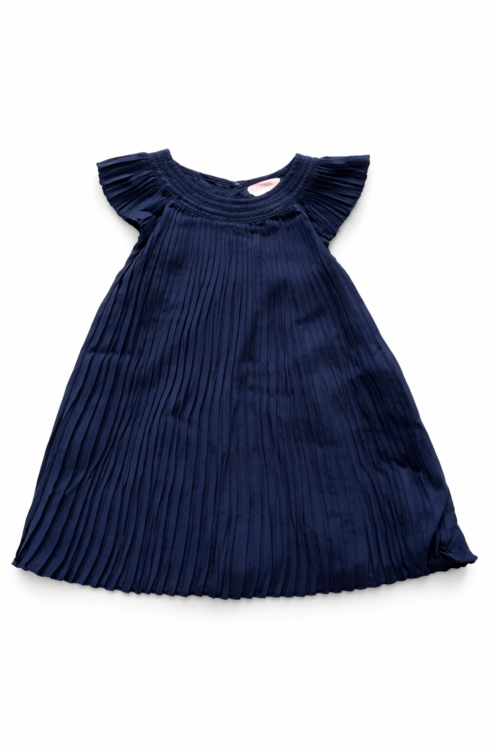 Navy ruffle dress