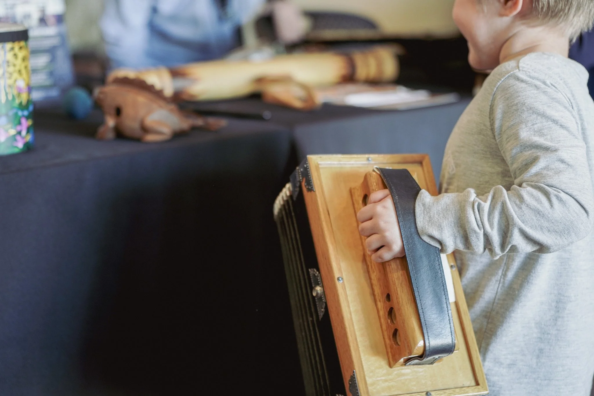 Interactive Klezmer Instruments Display with MIM