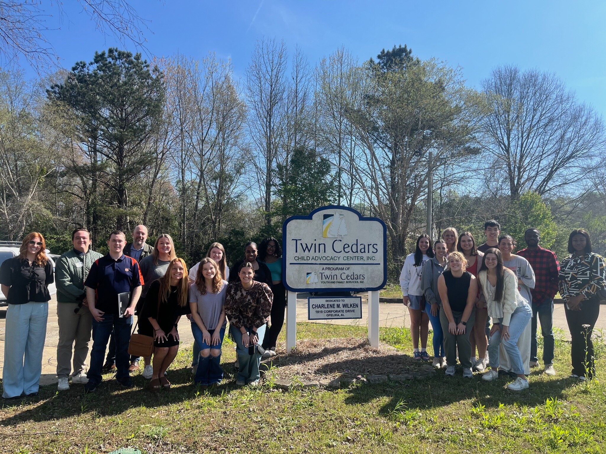 Today, representatives of the Community Foundation of East Alabama joined Auburn  Univeristy Nonprofit and Philanthropy students on a site visit to the Twin Cedars Child Advocacy Center! In 2023, CFEA partnered with Auburn Univeristy to provide a gra