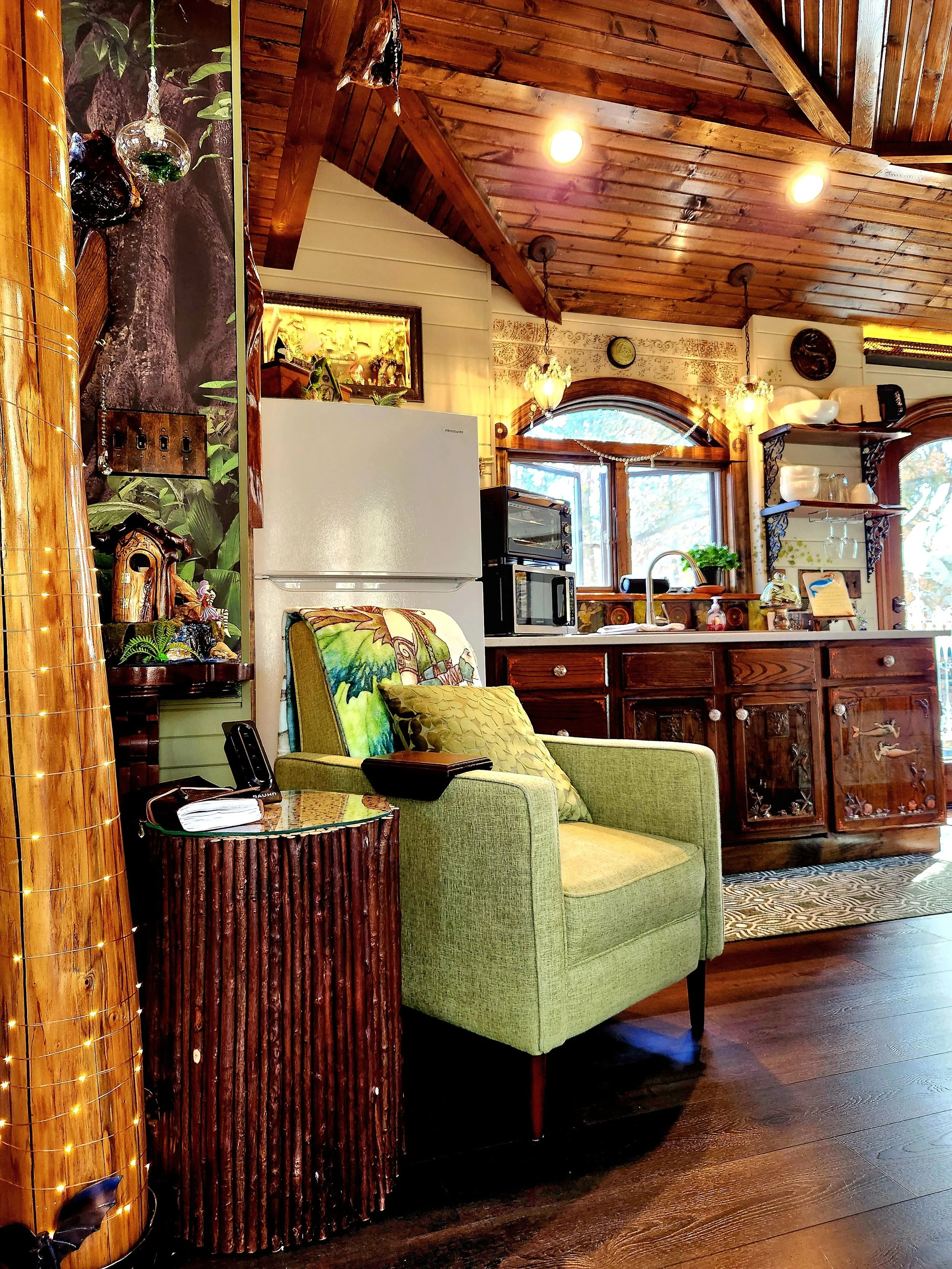 Kitchenette with Counter and Seating