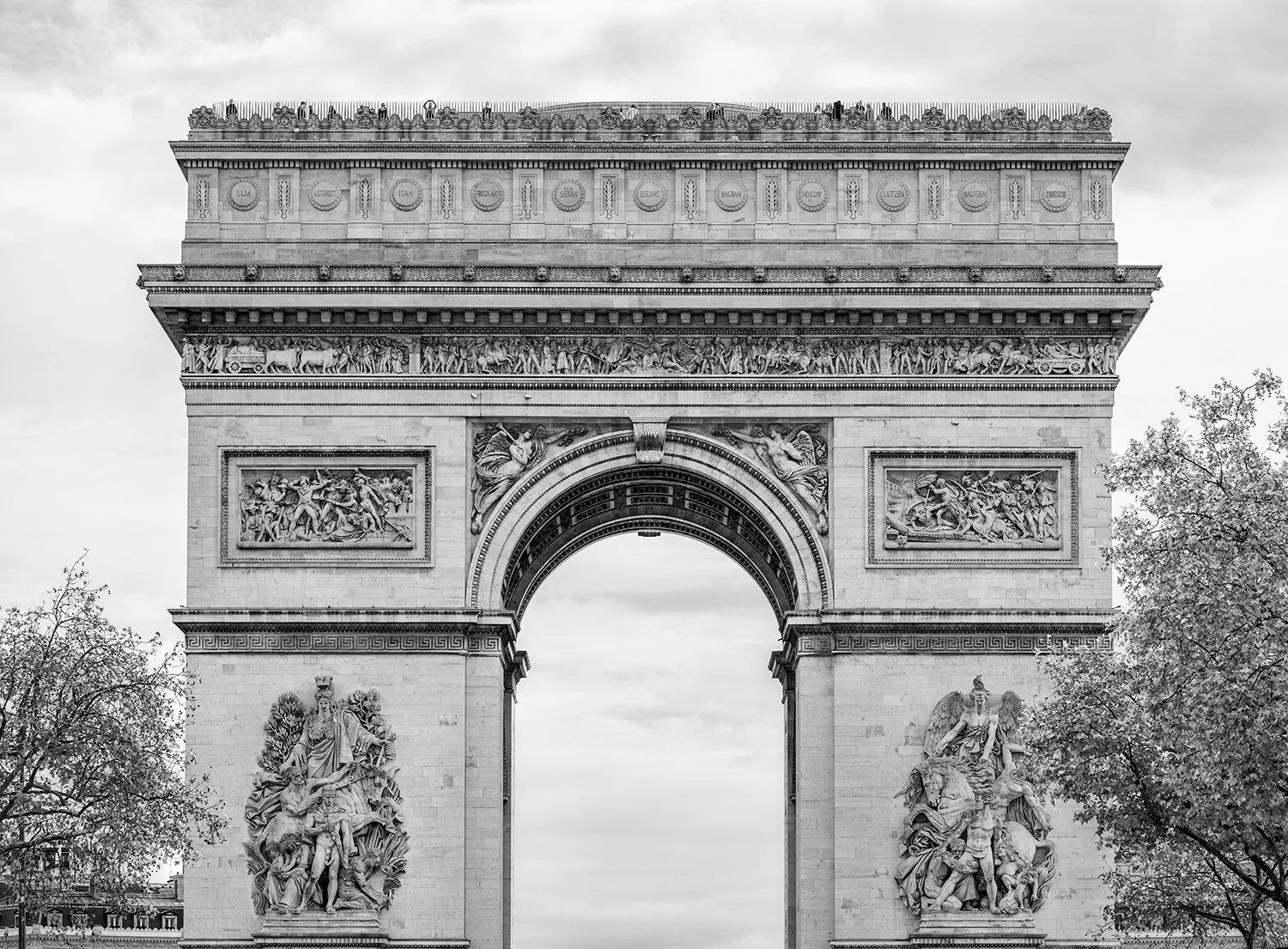 Arc de Triomphe -  - Greg Piazza - Paris - France - Black and White Photo