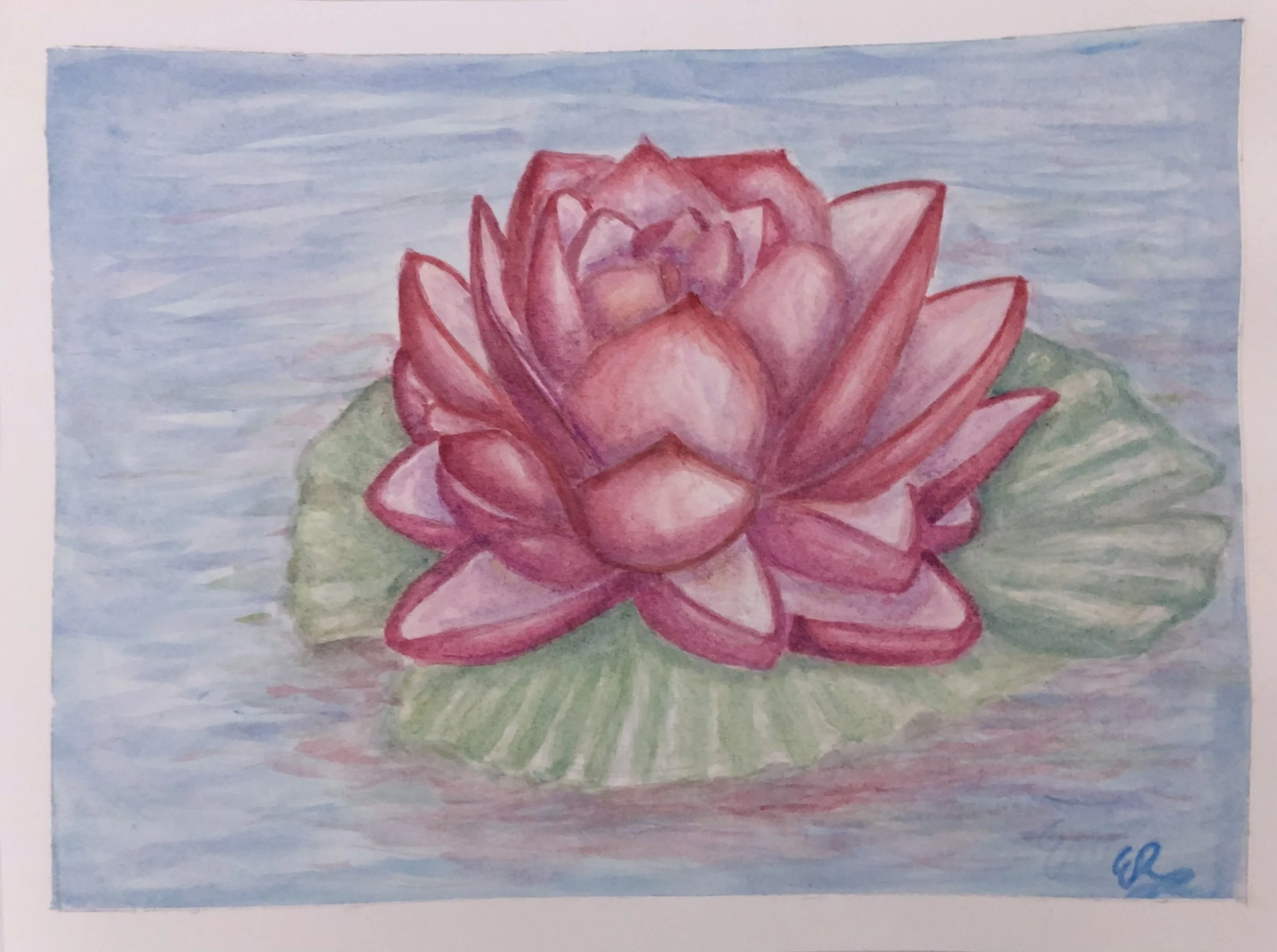 Watercolor lily