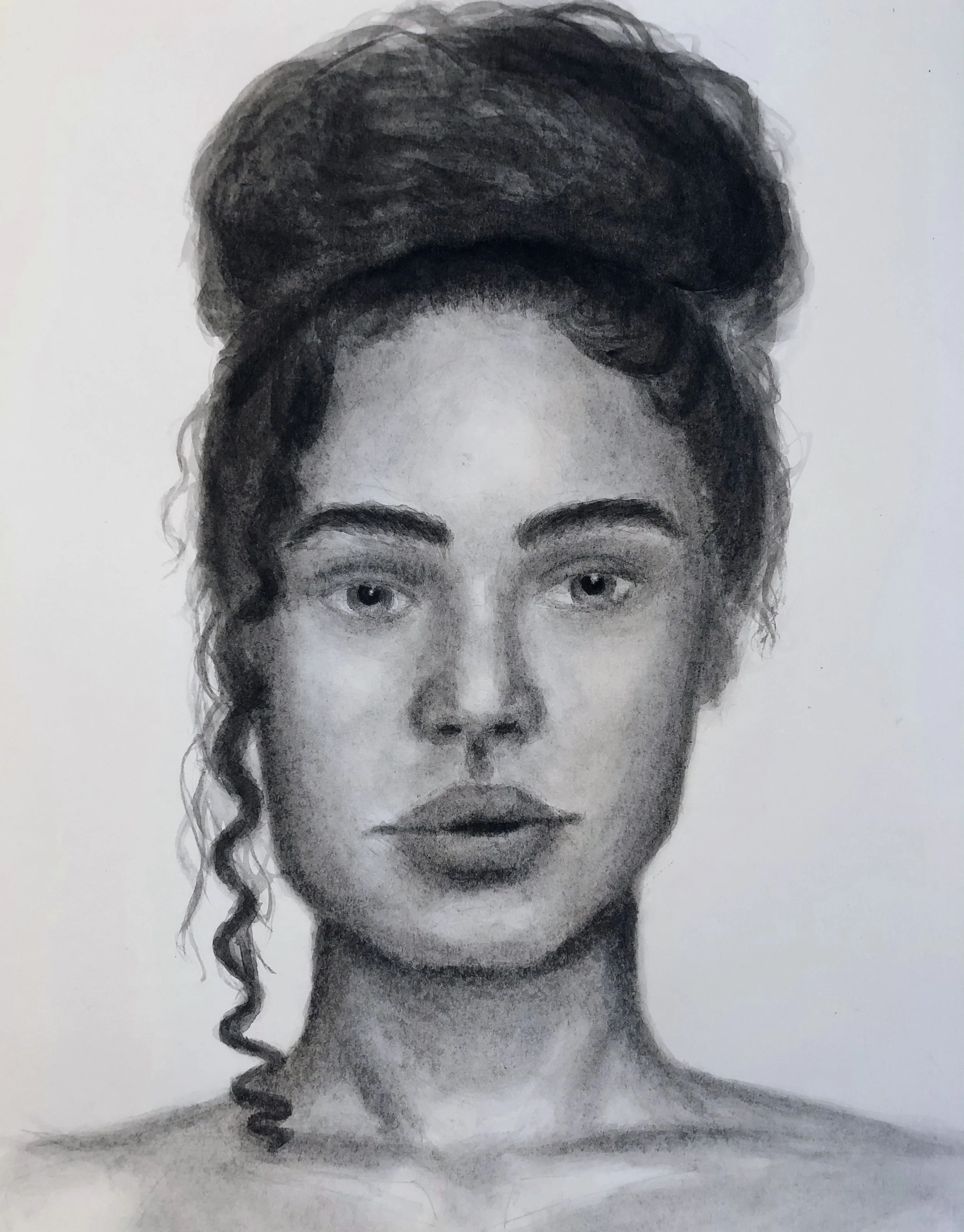 Watercolor portrait study