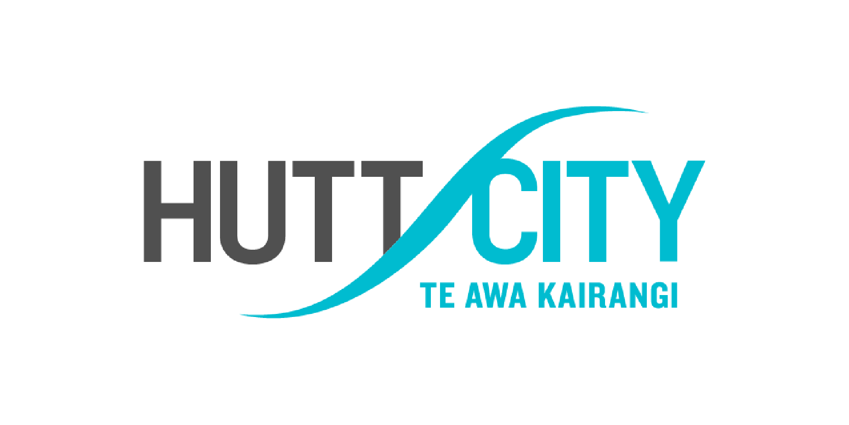 Hutt City logo with stylized blue swoosh and the words 'HUTT CITY' and 'TE AWA KAIRANGI'.