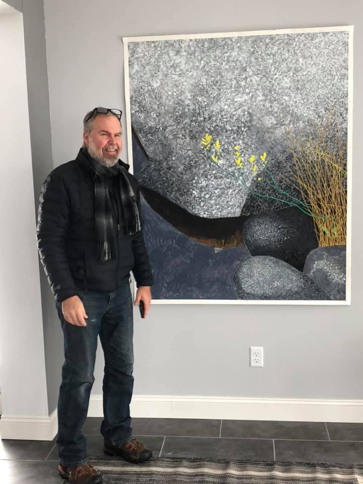 Mati Palm-Leis showcasing his work
