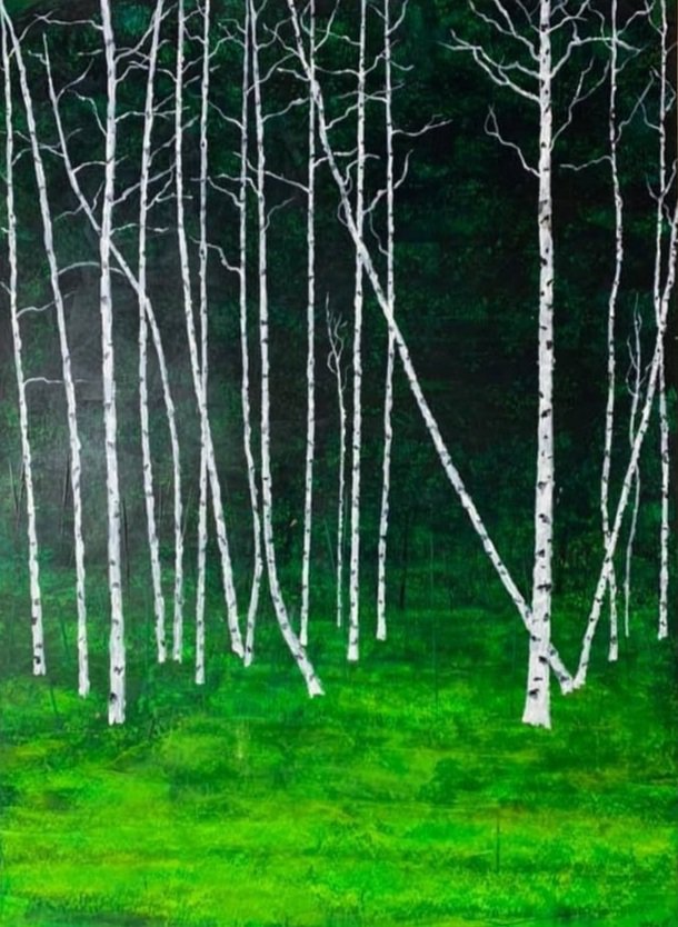 Mati Palm-Leis painting