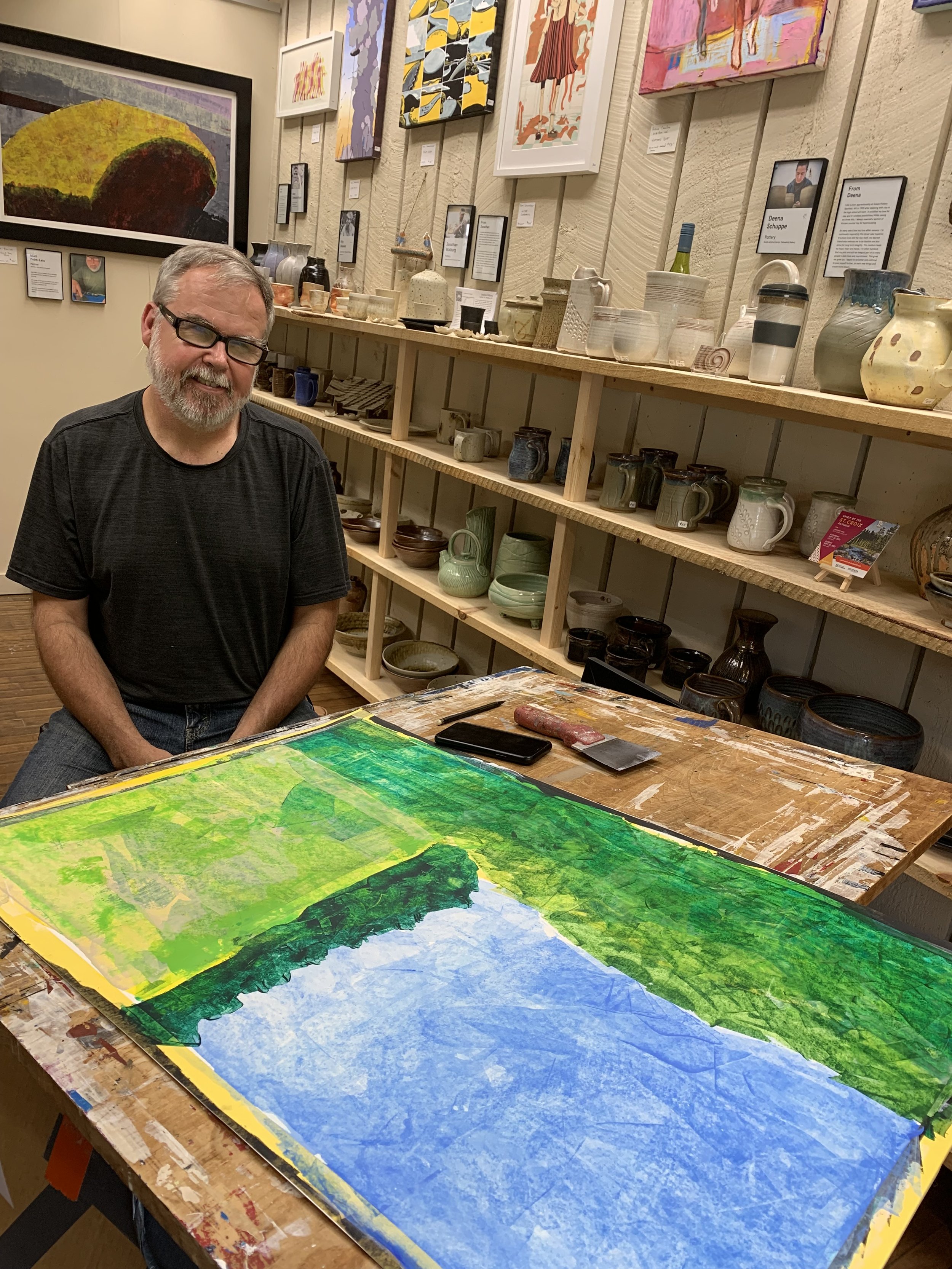 Mati Palm-Leis demos his process at Ghost Ship Gallery