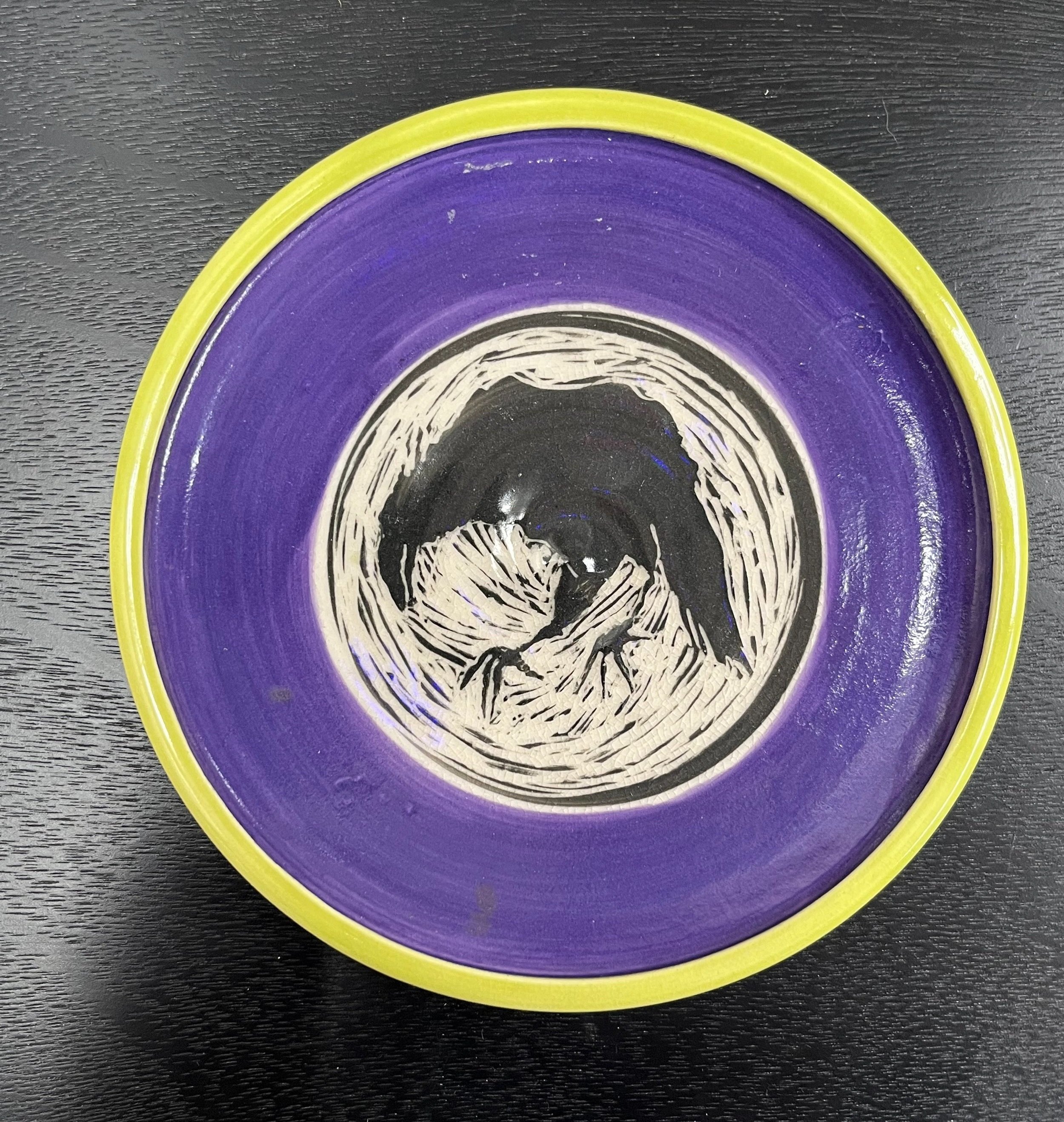 Ceramic plate made by Martye Allen