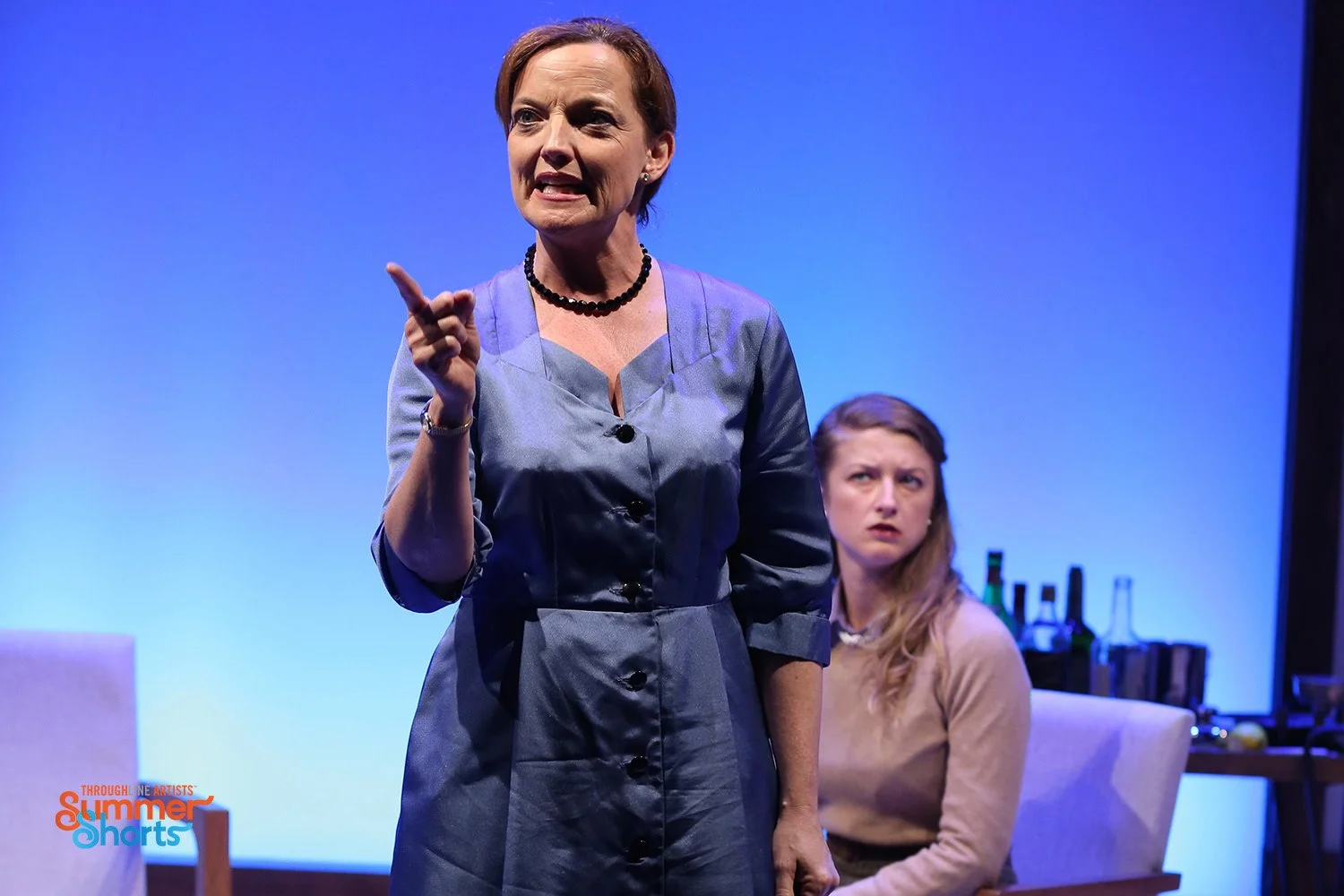  L-R: Orlagh Cassidy and Brontë England­-Nelson in ACOLYTE. Photo by Carol Rosegg 