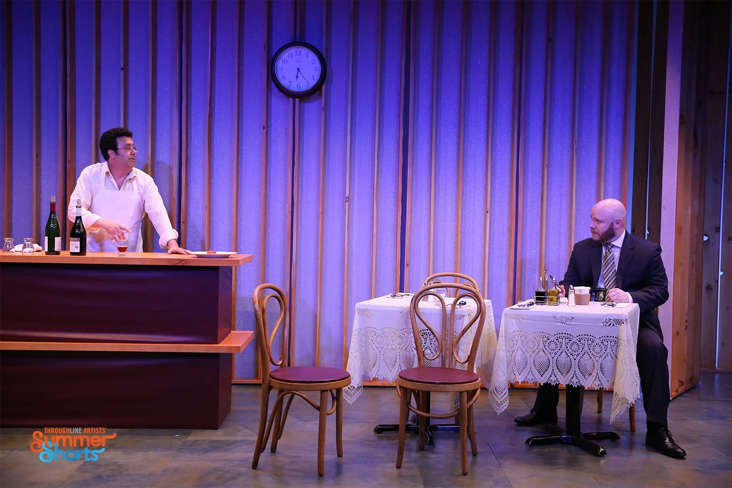  L-R: Saverio Tuzzolo and Chris McFarland in QUEEN. Photo by Carol Rosegg 