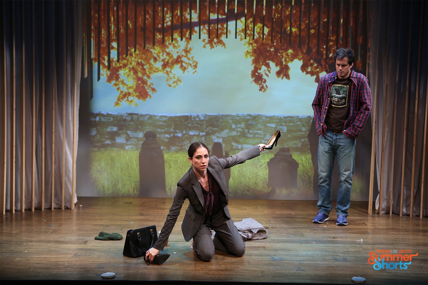  L-R: Molly Groome and Jake Robinson in THE PLOT. Photo by Carol Rosegg 