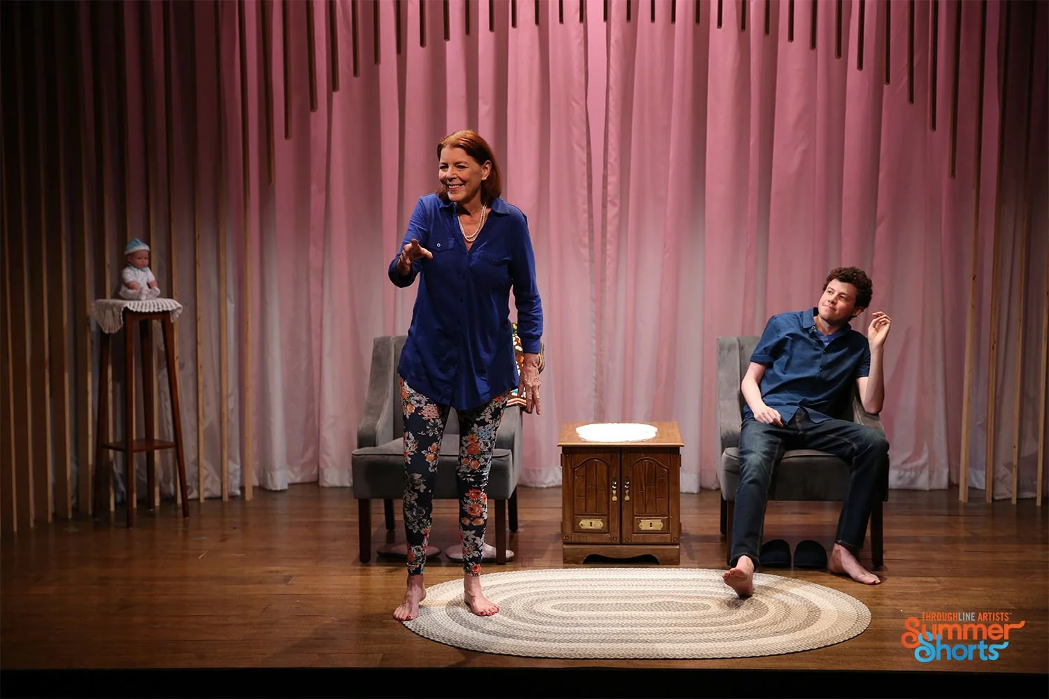  L-R: Kate Buddeke and Adam Langdon in THE LIVING ROOM. Photo by Carol Rosegg 