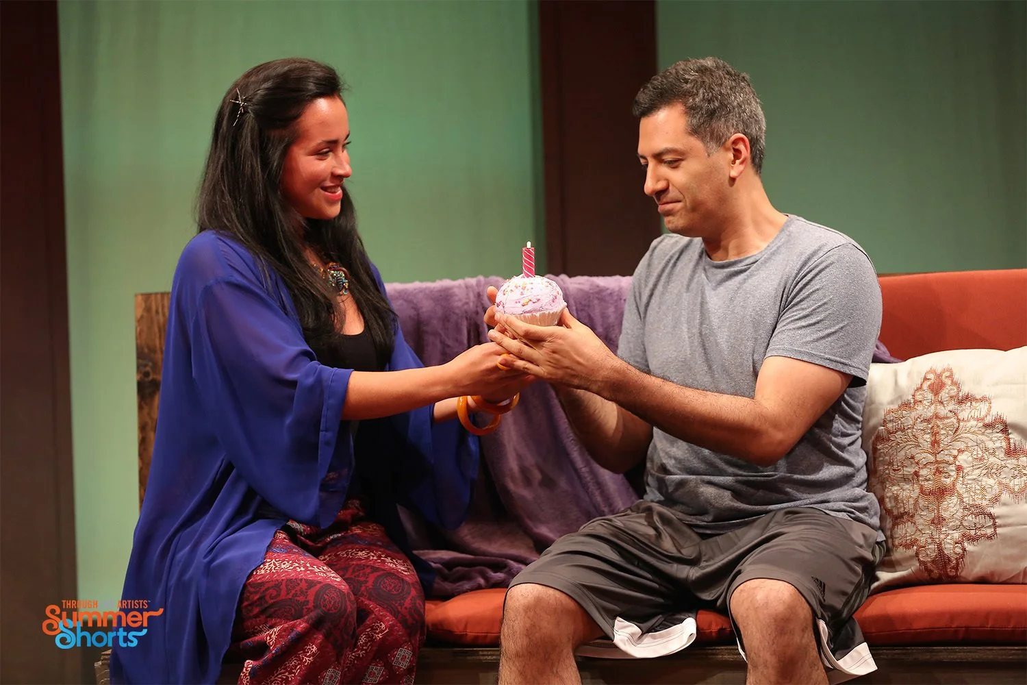  L-R: Carmen Zilles and Alfredo Narciso in UNSTUCK. Photo by Carol Rosegg 