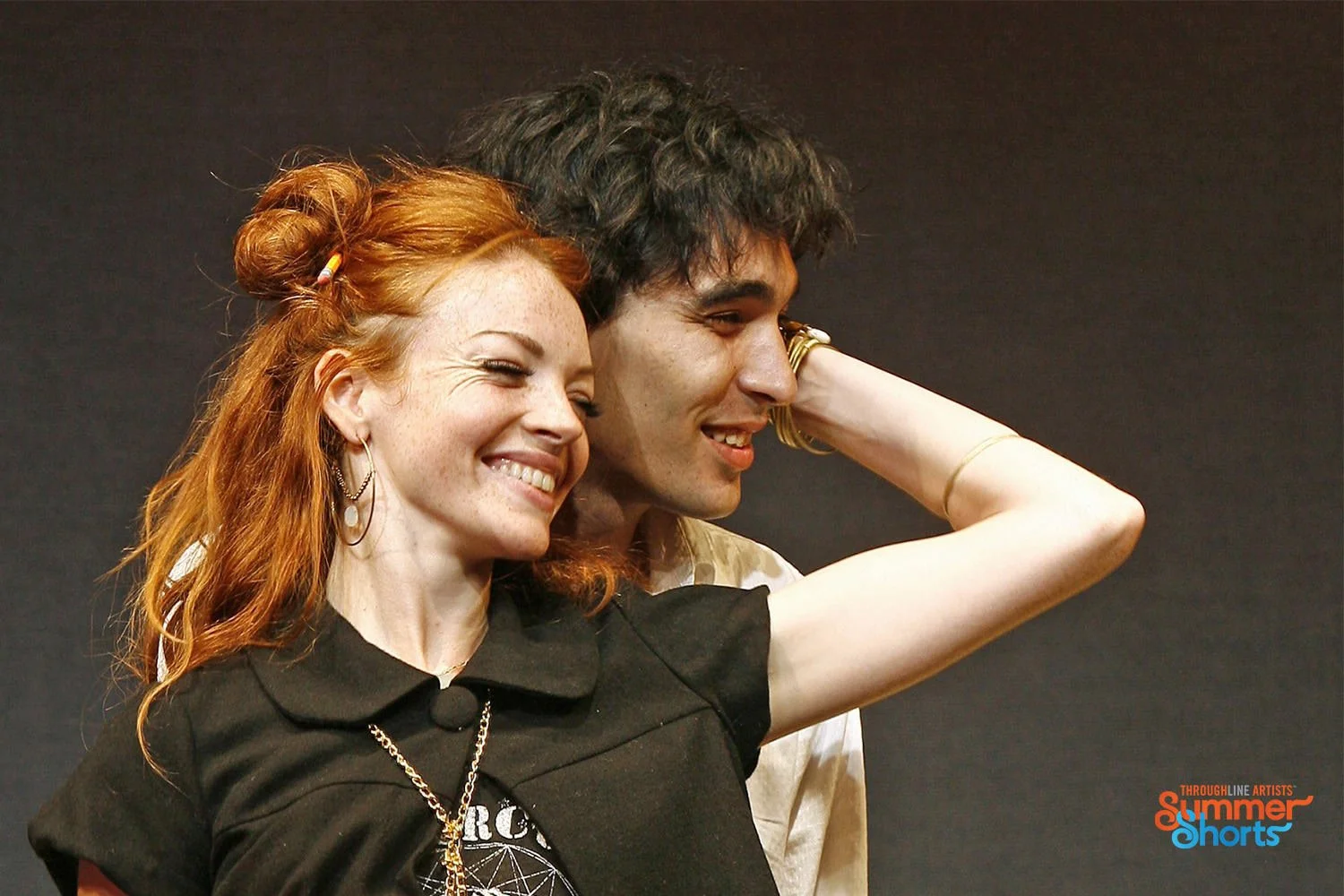  L-R: Nicole LaLiberté and David Marcus in REAL WORLD EXPERIENCE. Photo by Carol Rosegg 