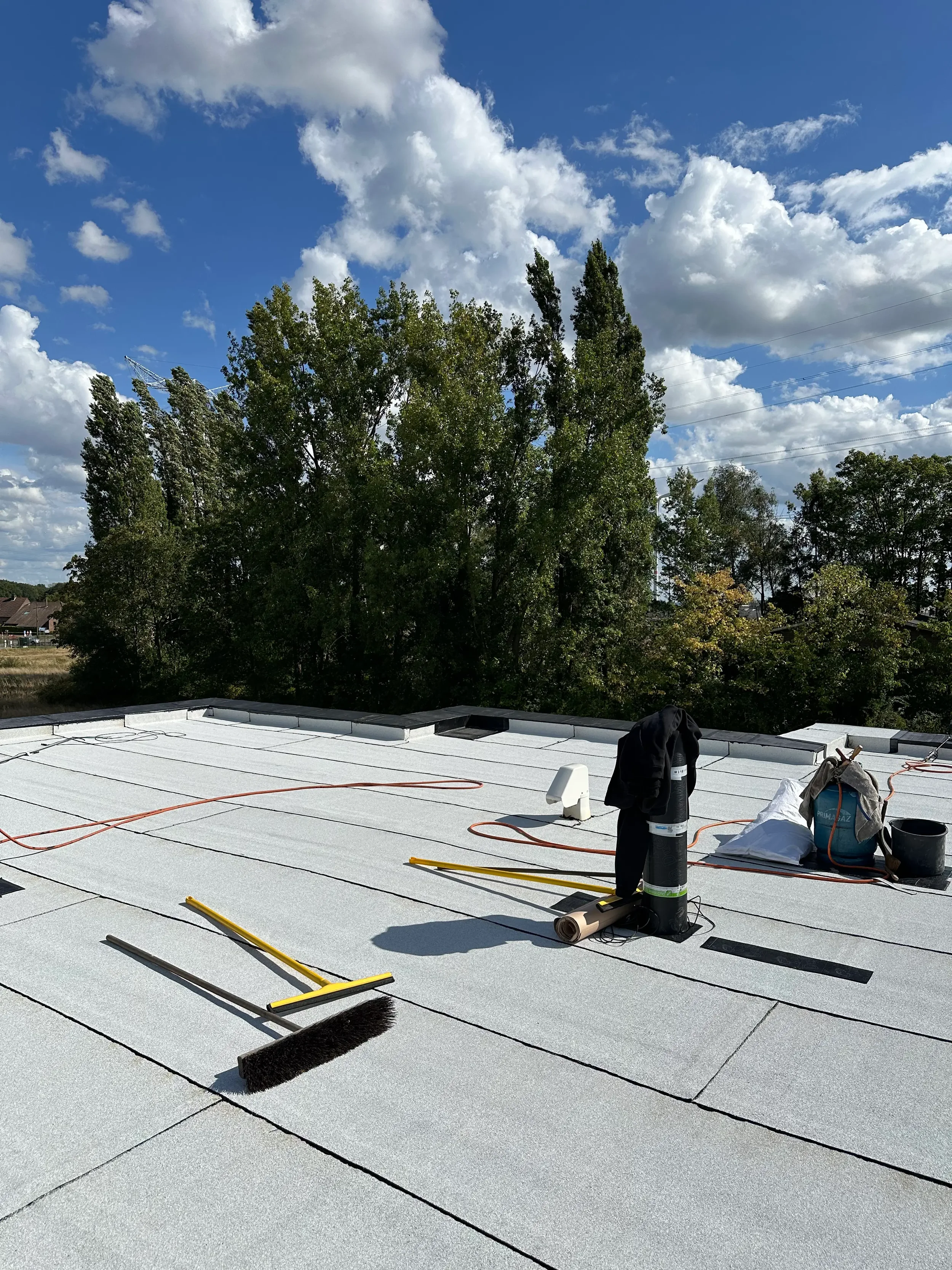 renovatie van een plat dak in westerlo